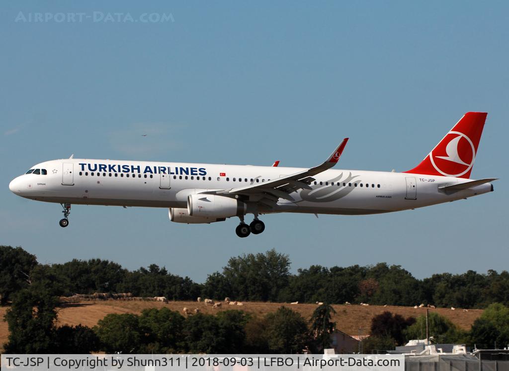 TC-JSP, 2015 Airbus A321-231 C/N 6599, Landing rwy 14R