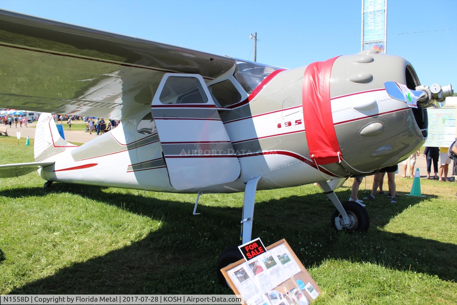 N1558D, 1952 Cessna 195 C/N 7780, Cessna 195