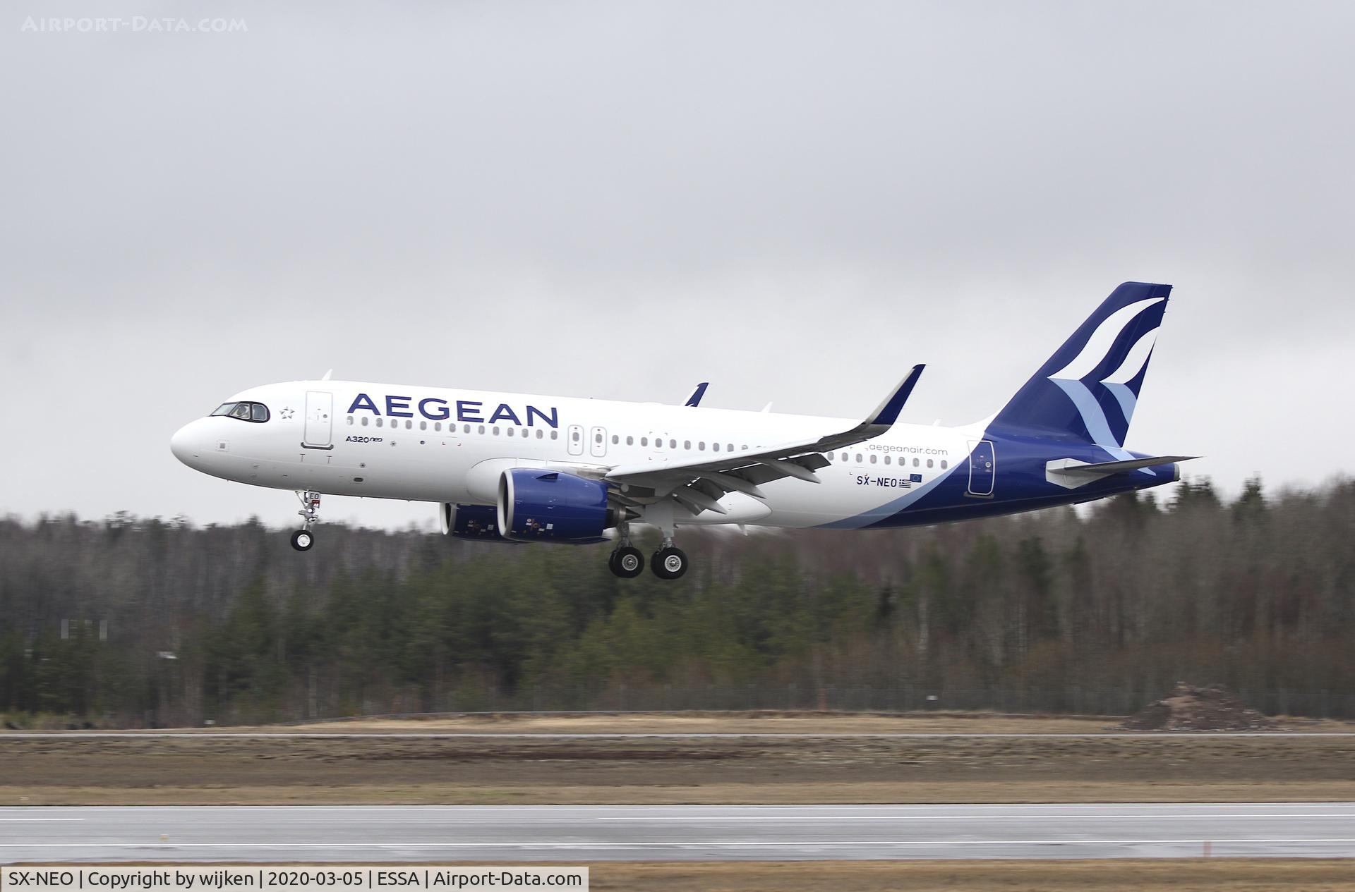 SX-NEO, 2019 Airbus A320-271N C/N 9400, RWY 26