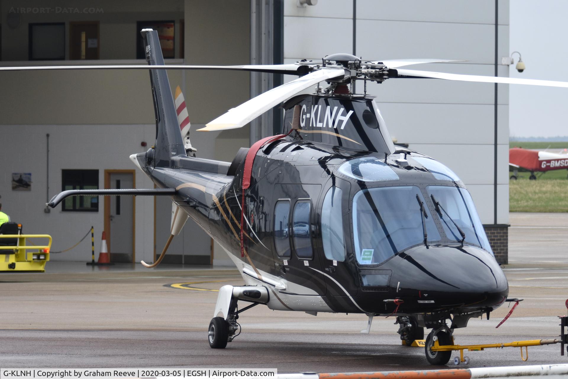 G-KLNH, 2016 AgustaWestland AW-109SP Grand New C/N 22364, Parked at Norwich.