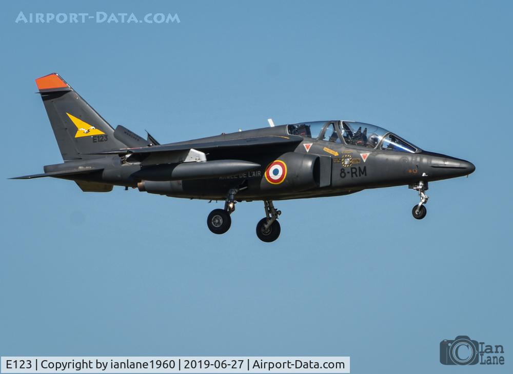 E123, Dassault-Dornier Alpha Jet E C/N E123, at RAF Leeming