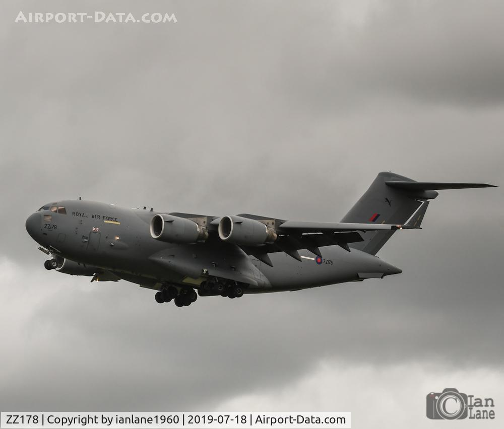 ZZ178, 2012 Boeing C-17A Globemaster III C/N F-245, at RAF Leeming