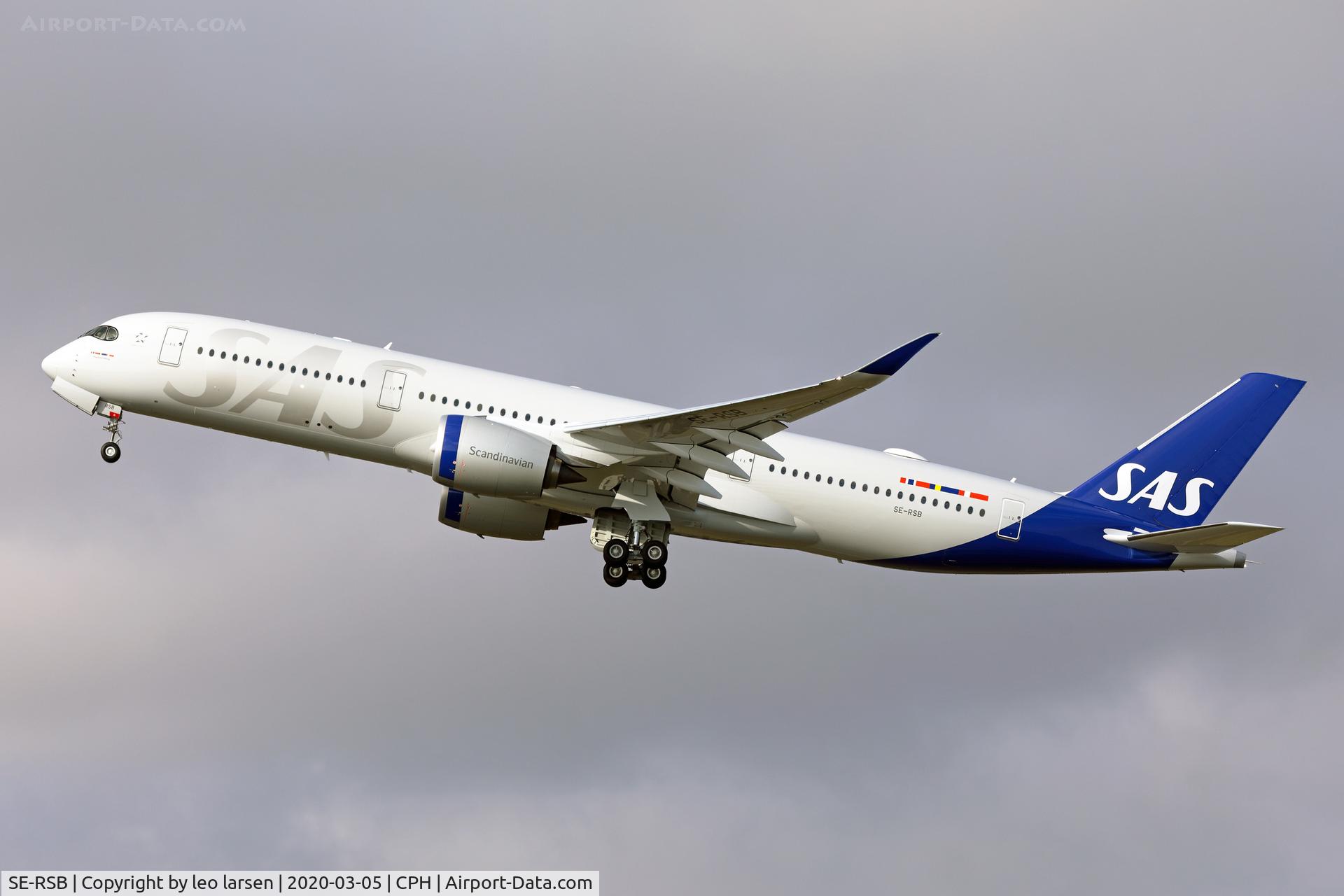 SE-RSB, 2019 Airbus A350-941 C/N 378, Copenhagen 5.3.2020