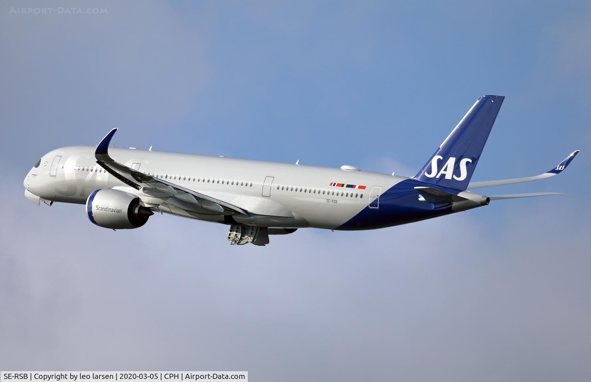 SE-RSB, 2019 Airbus A350-941 C/N 378, Copenhagen 5.3.2020