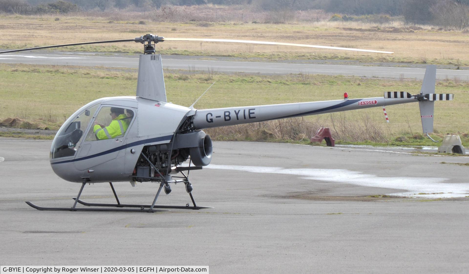 G-BYIE, 1999 Robinson R22 Beta C/N 2933, Resident helicopter.