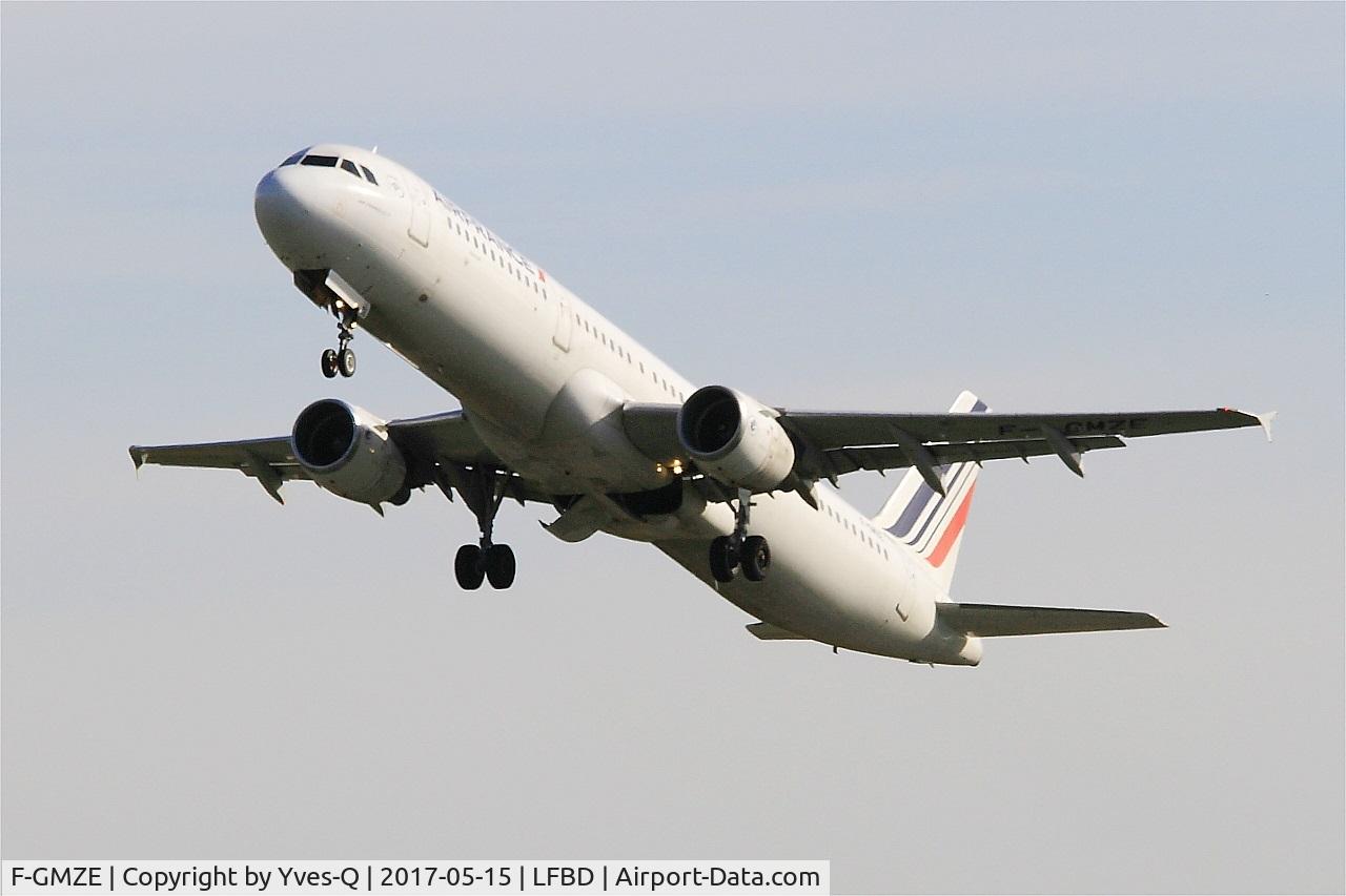 F-GMZE, 1995 Airbus A321-111 C/N 544, Airbus A321-111, Take off rwy 23, Bordeaux-Mérignac airport (LFBD-BOD)