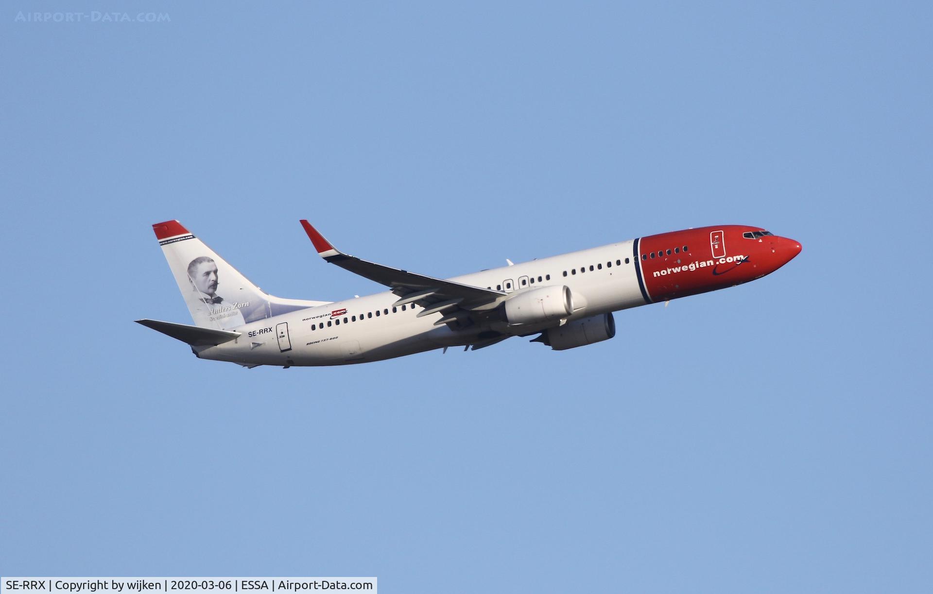 SE-RRX, 2012 Boeing 737-8JP C/N 39019, RWY 19R