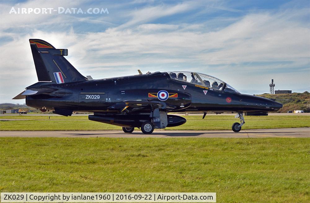 ZK029, 2009 British Aerospace Hawk T2 C/N RT020/1258, RAF Valley