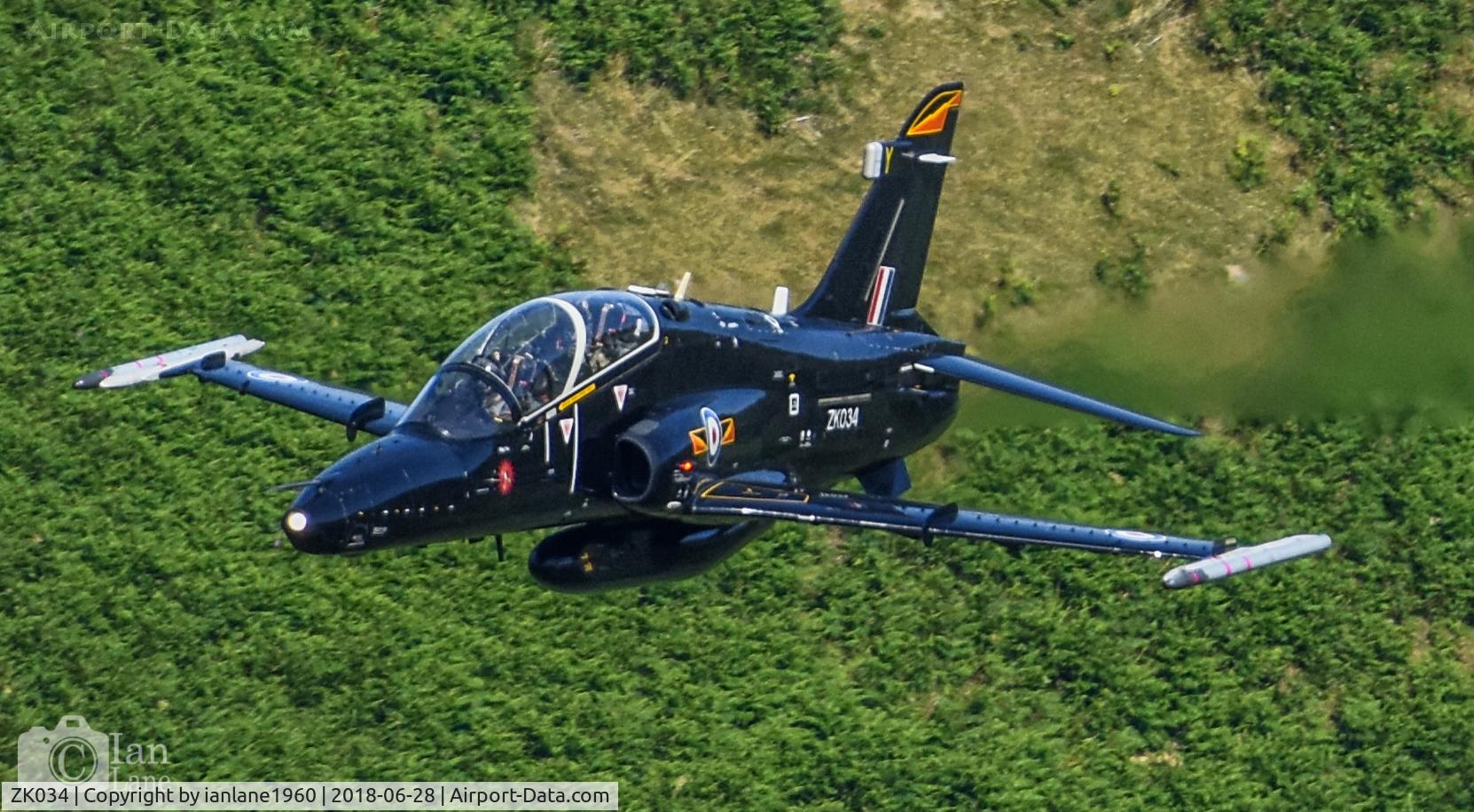 ZK034, 2010 British Aerospace Hawk T2 C/N RT025/1263, LFA07 Mach Loop