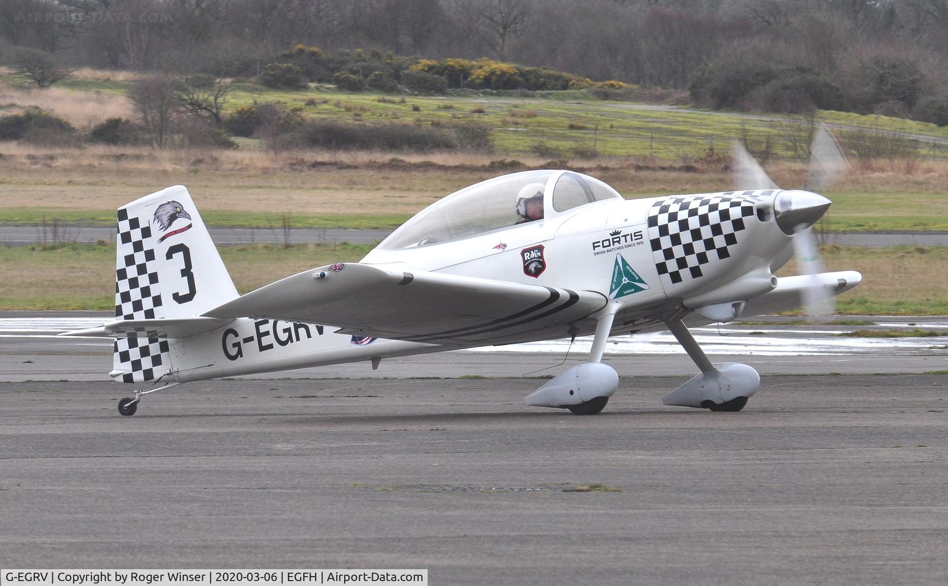 G-EGRV, 2007 Vans RV-8 C/N PFA 303-13639, Resident RV-8 (Raven 3).