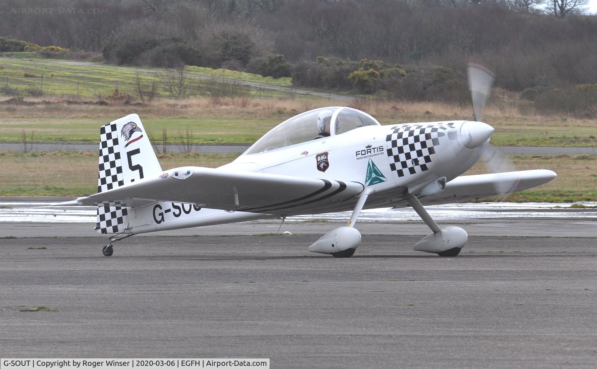 G-SOUT, 2006 Vans RV-8 C/N PFA 303-13295, Visiting RV-8 (Raven 5).