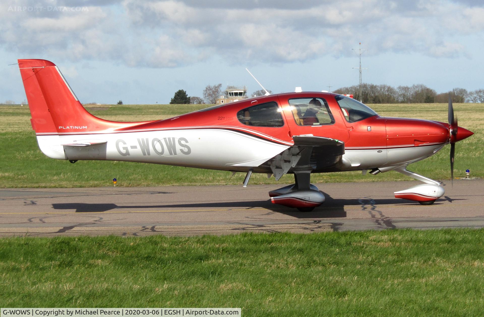 G-WOWS, 2018 Cirrus SR22T C/N 1712, Departing SaxonAir after a visit from Retford/Gamston (EGNE).