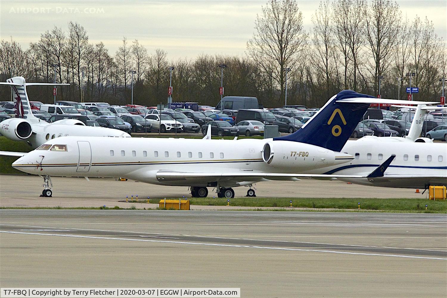 T7-FBQ, 2007 Bombardier BD-700-1A11 Global 5000 C/N 9282, At Luton