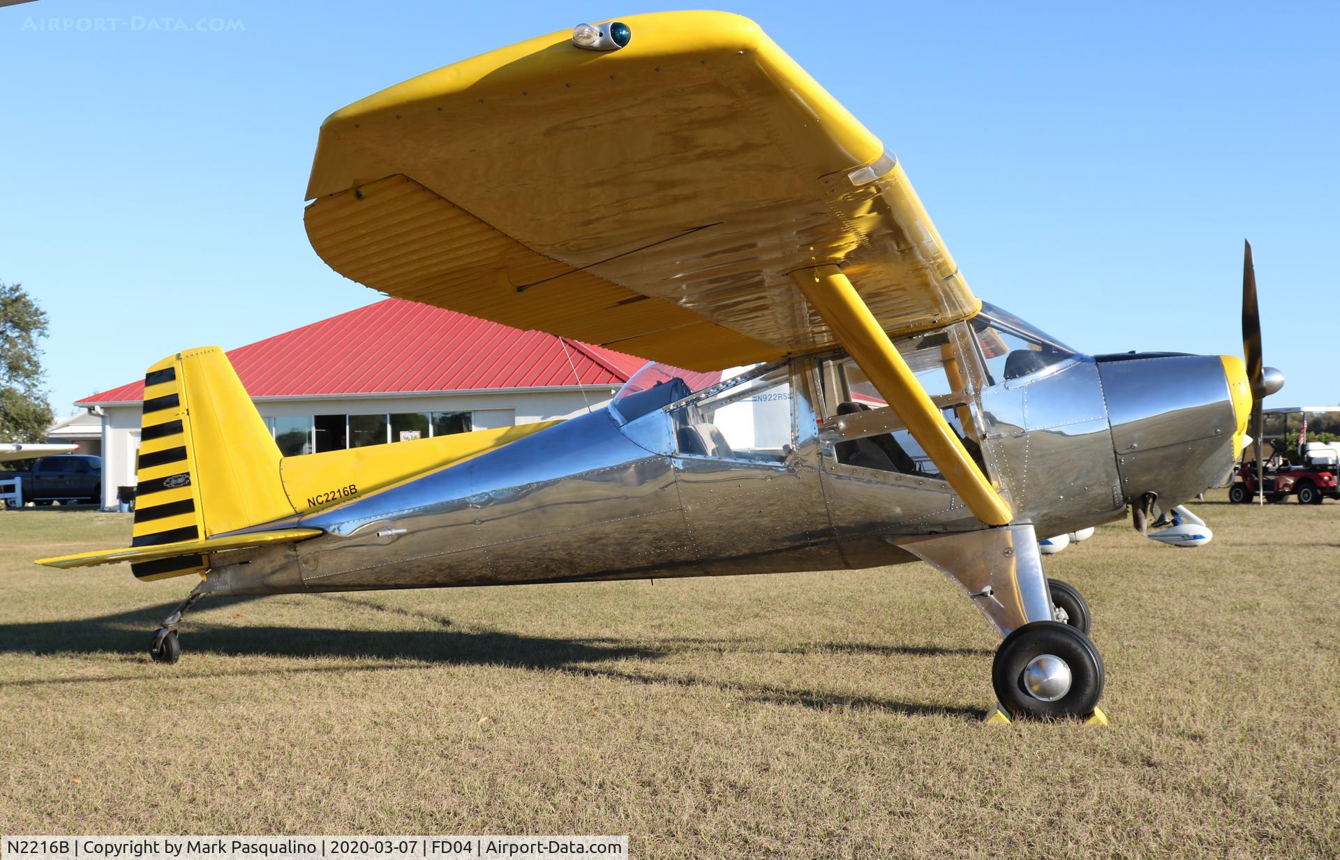 N2216B, 1949 Luscombe T-8F Silvaire C/N 6643, Luscombe T-8F