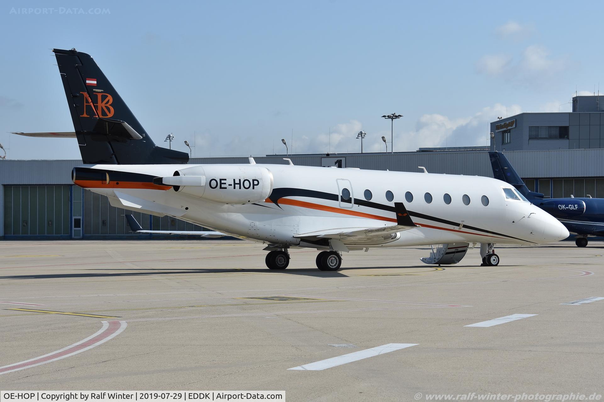 OE-HOP, 2006 Israel Aircraft Industries Gulfstream 200 C/N 150, IAI Israel Aircraft Gulfstream G200 - AOJ Avcon Jet AG - 150 - OE-HOP - 29.07.2019 - CGN