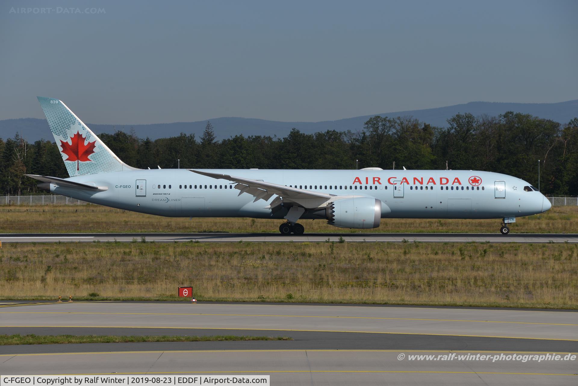 C-FGEO, 2016 Boeing 787-9 Dreamliner C/N 37180, Boeing 787-9 Dreamliner - AC ACA Air Canada - 37180 - C-FGEO - 23.08.2019 - FRA