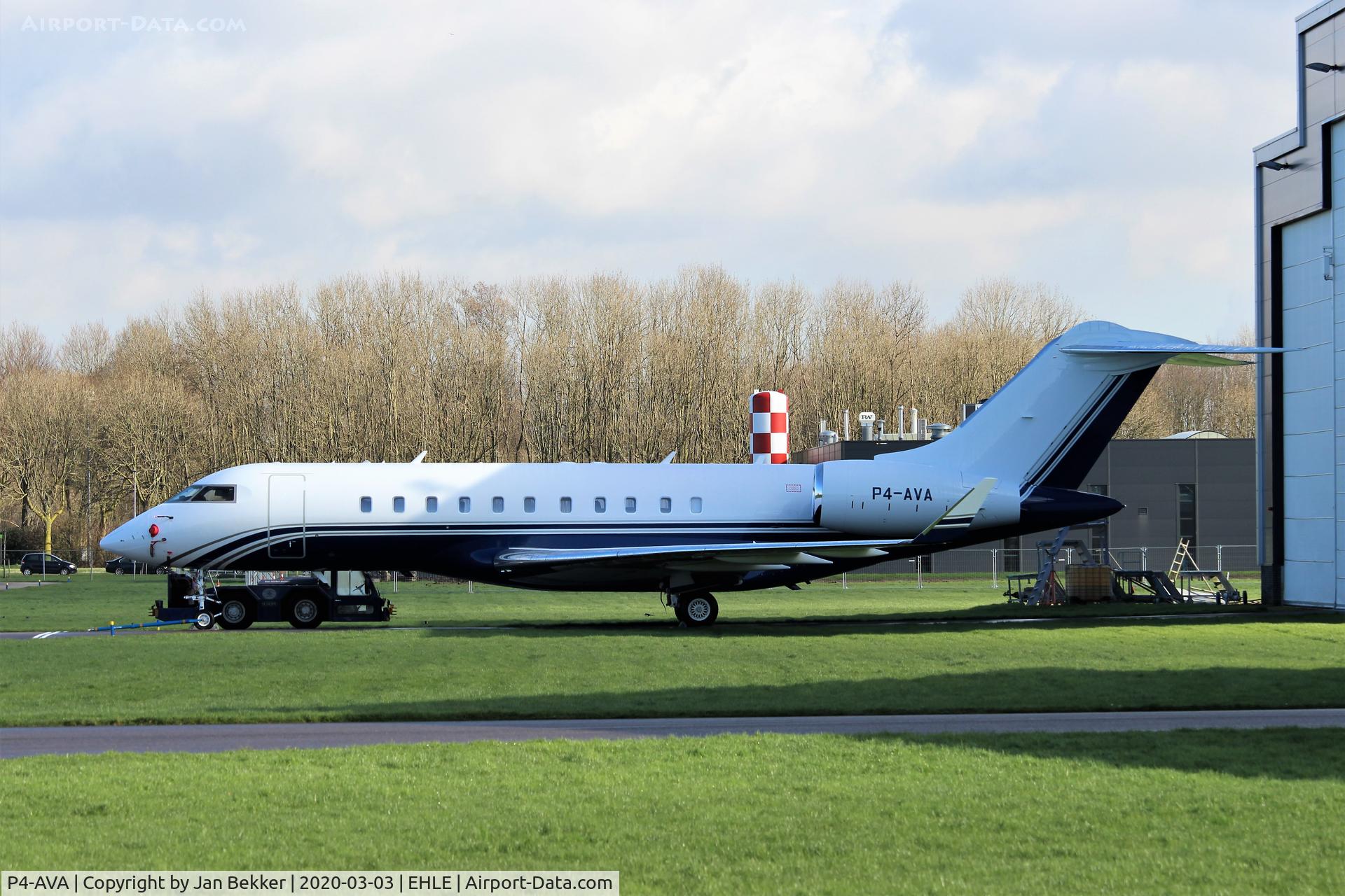 P4-AVA, Bombardier BD 700-1A10 Global Express C/N 9334, Lelystad Airport
