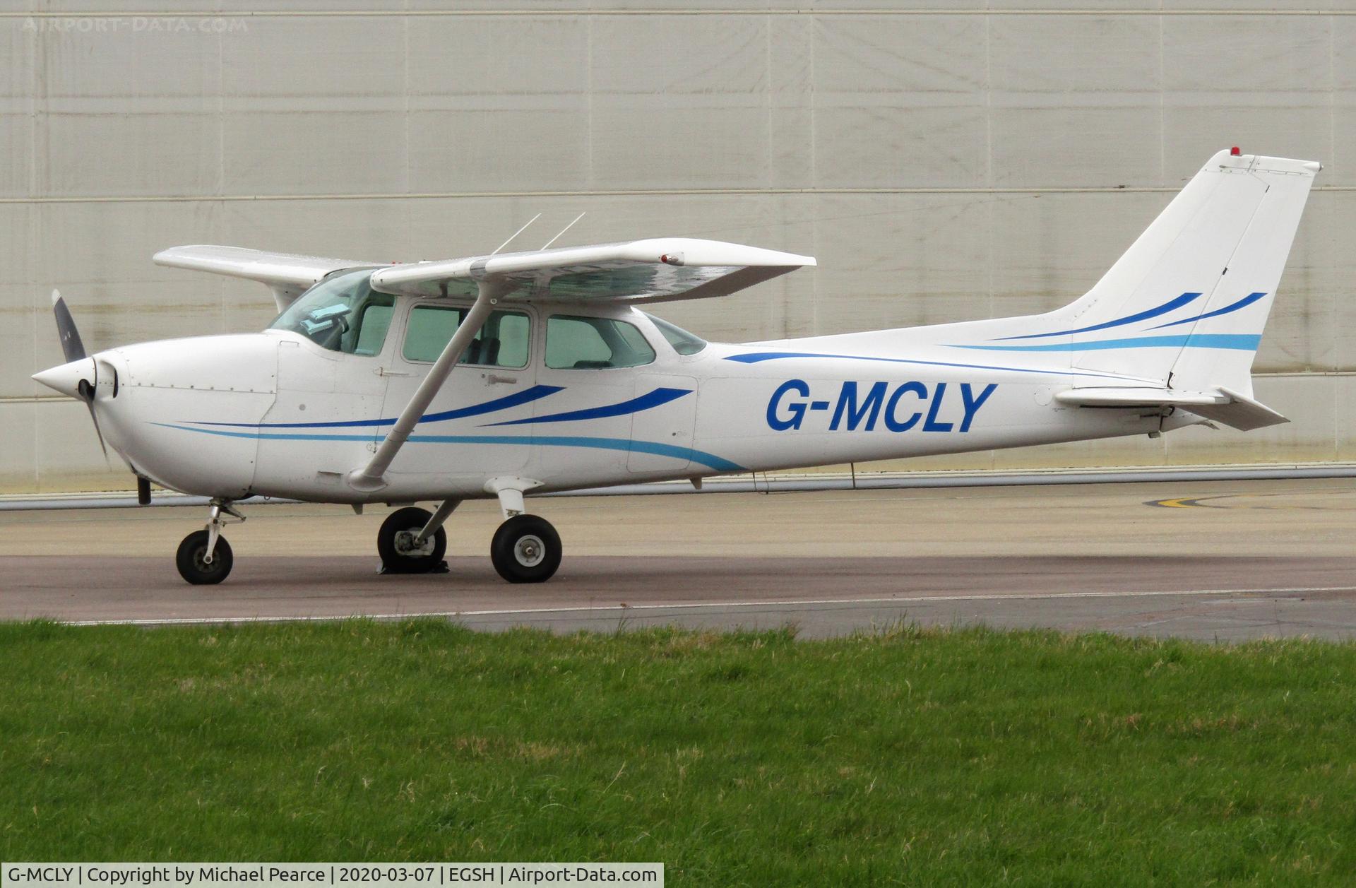 G-MCLY, 1982 Cessna 172P C/N 172-75597, Parked on the SaxonAir apron on a visit from Little Snoring (X3LS).