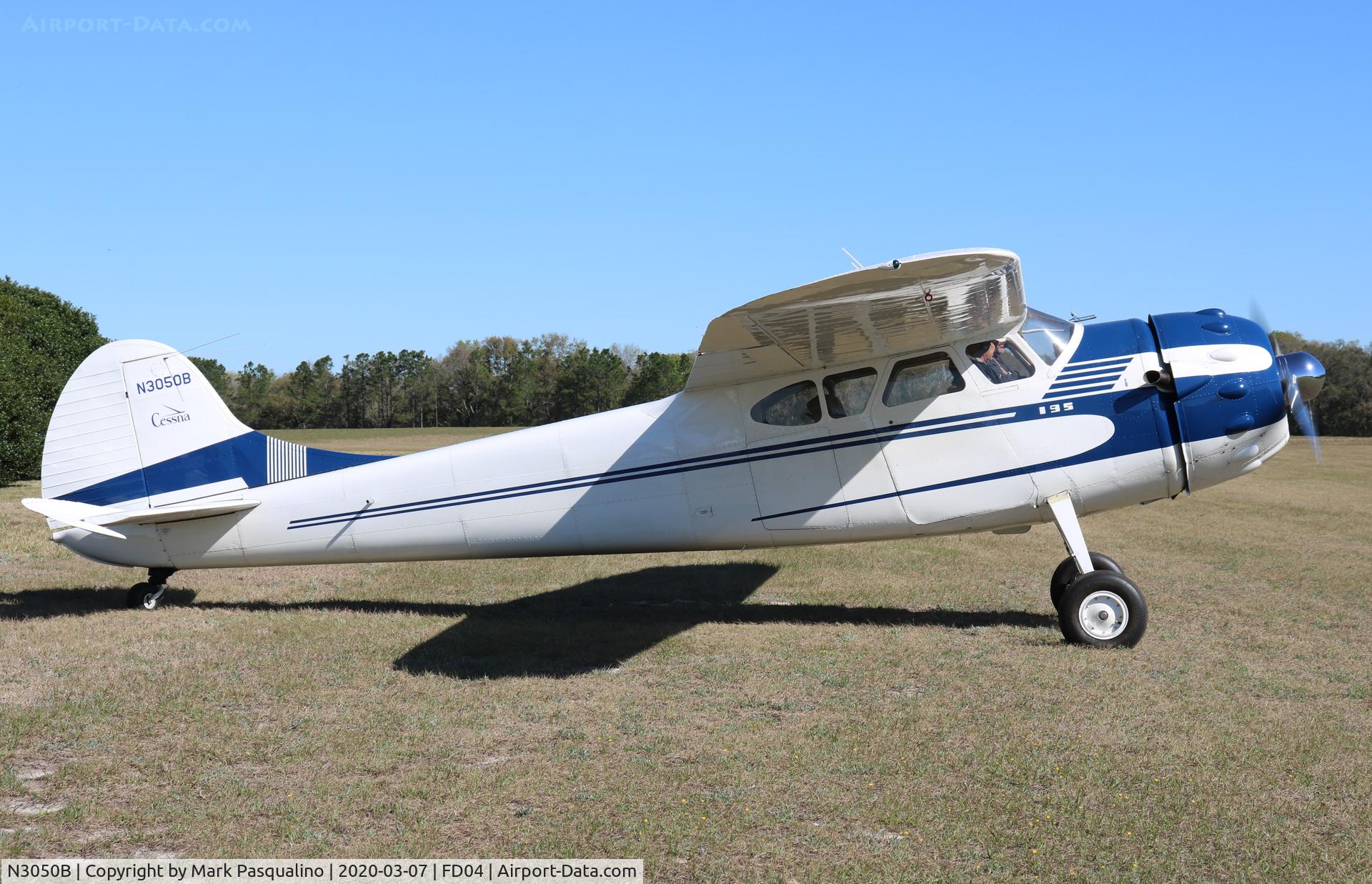 N3050B, 1952 Cessna 195B Businessliner C/N 7933, Cessna 195B