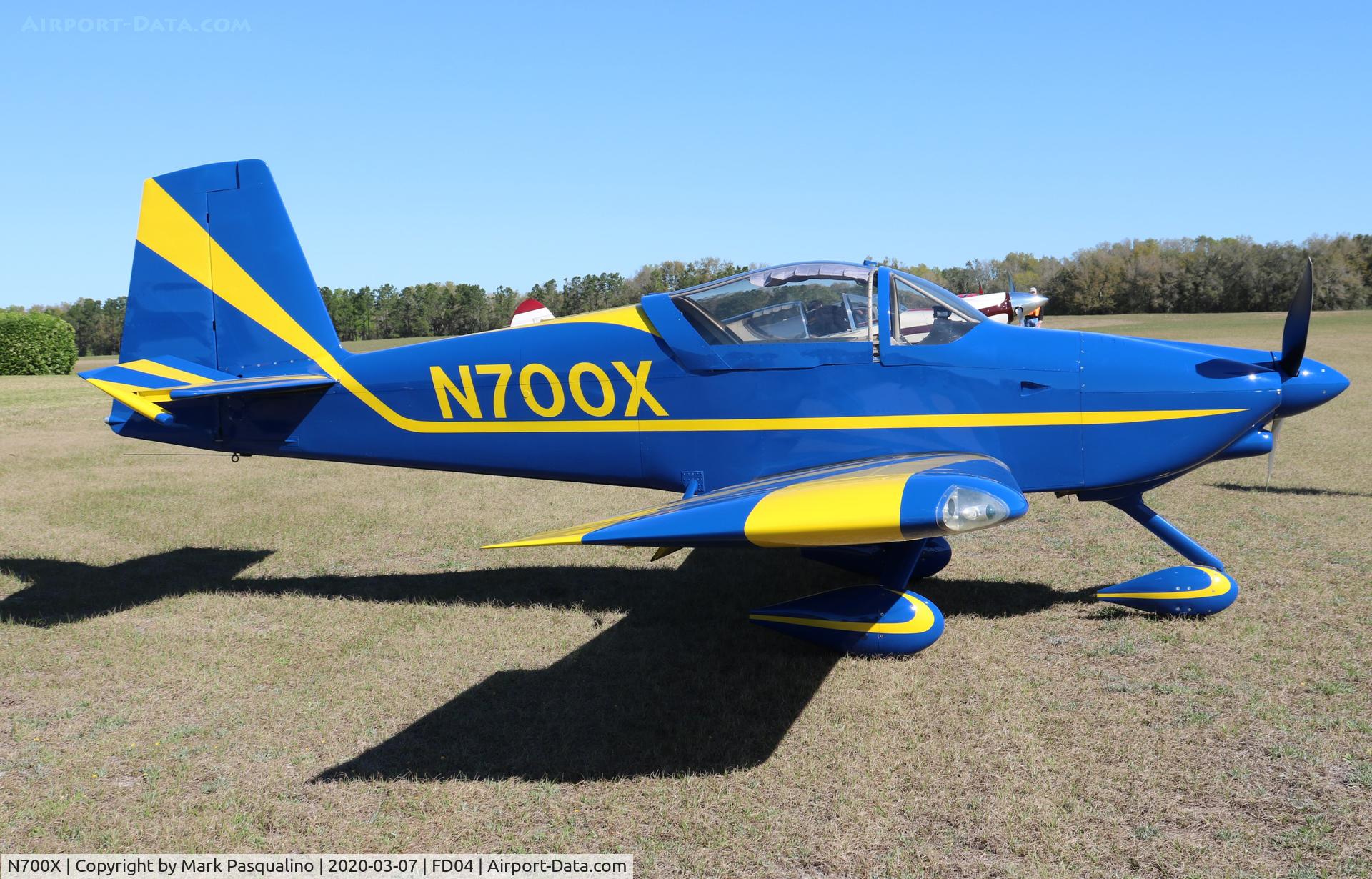 N700X, 2007 Van's RV-7A C/N 70955, Vans RV-7A