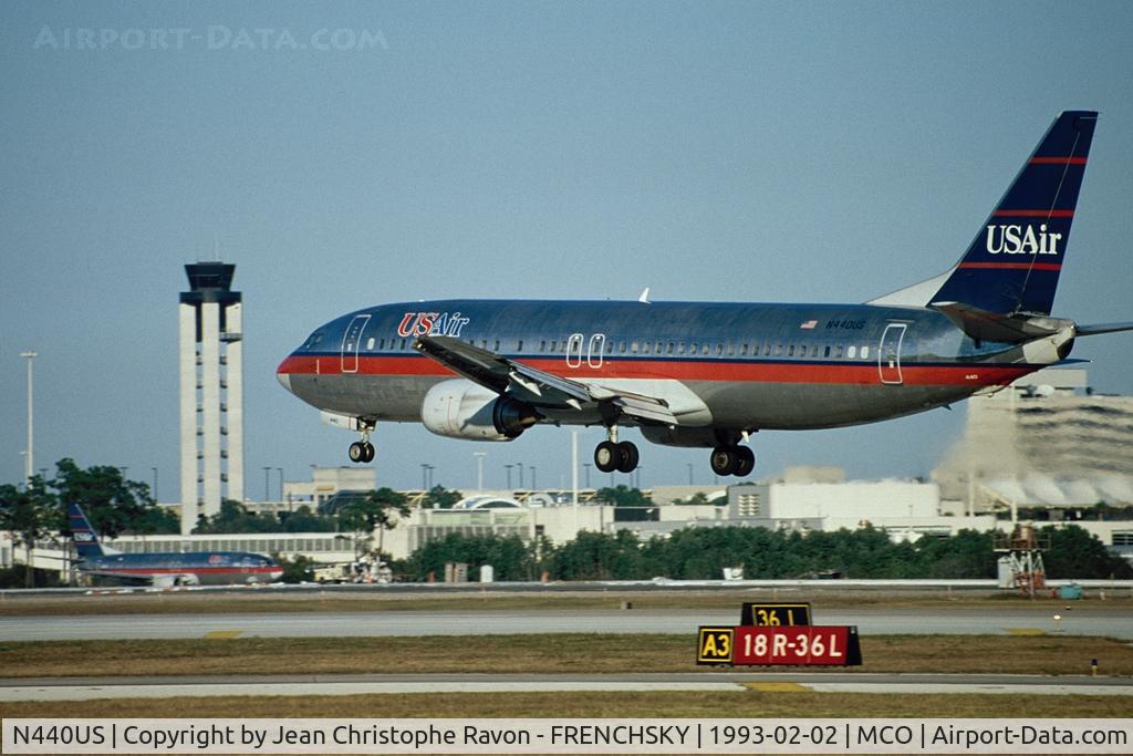 N440US, 1990 Boeing 737-4B7 C/N 24811, USAir