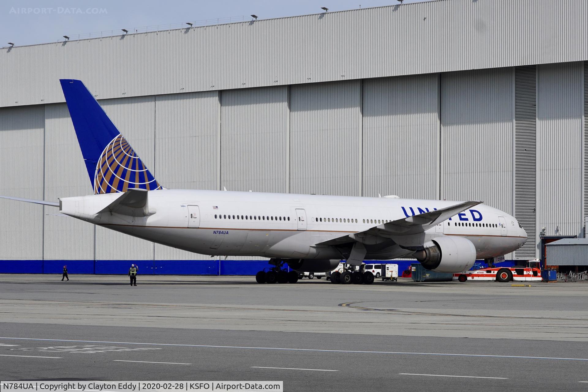 N784UA, 1997 Boeing 777-222/ER C/N 26951, SFO 2020.