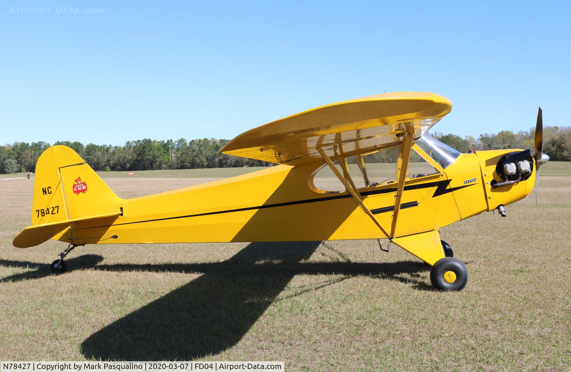 N78427, 1947 Piper J3C-65 Cub C/N 23168, Piper J-3C-65