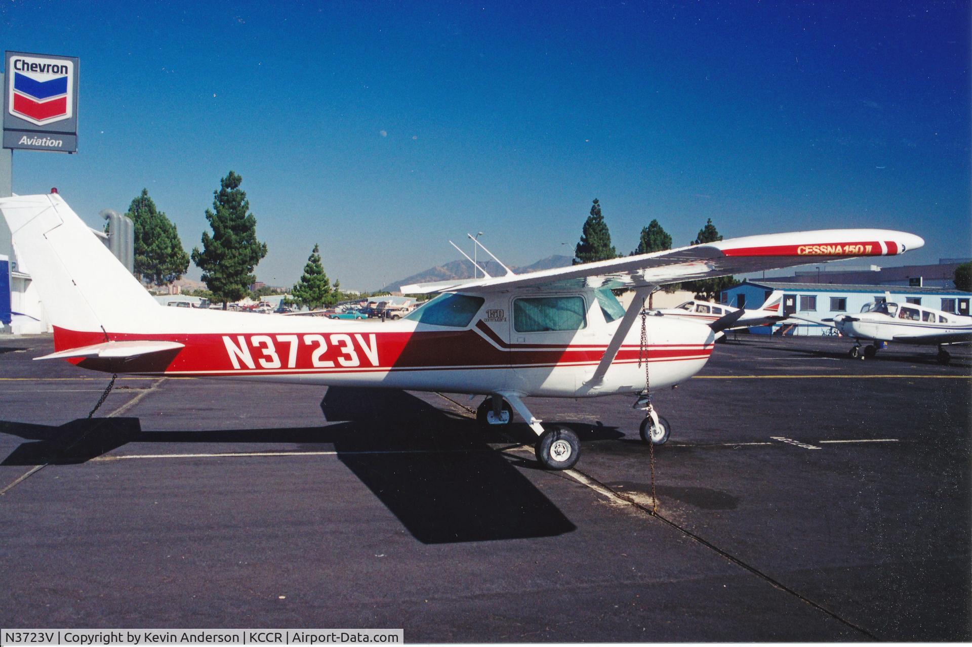 N3723V, 1975 Cessna 150M C/N 15076601, N3723V sold to flight school in Concord, CA and painted red/white, wheel pants removed.
