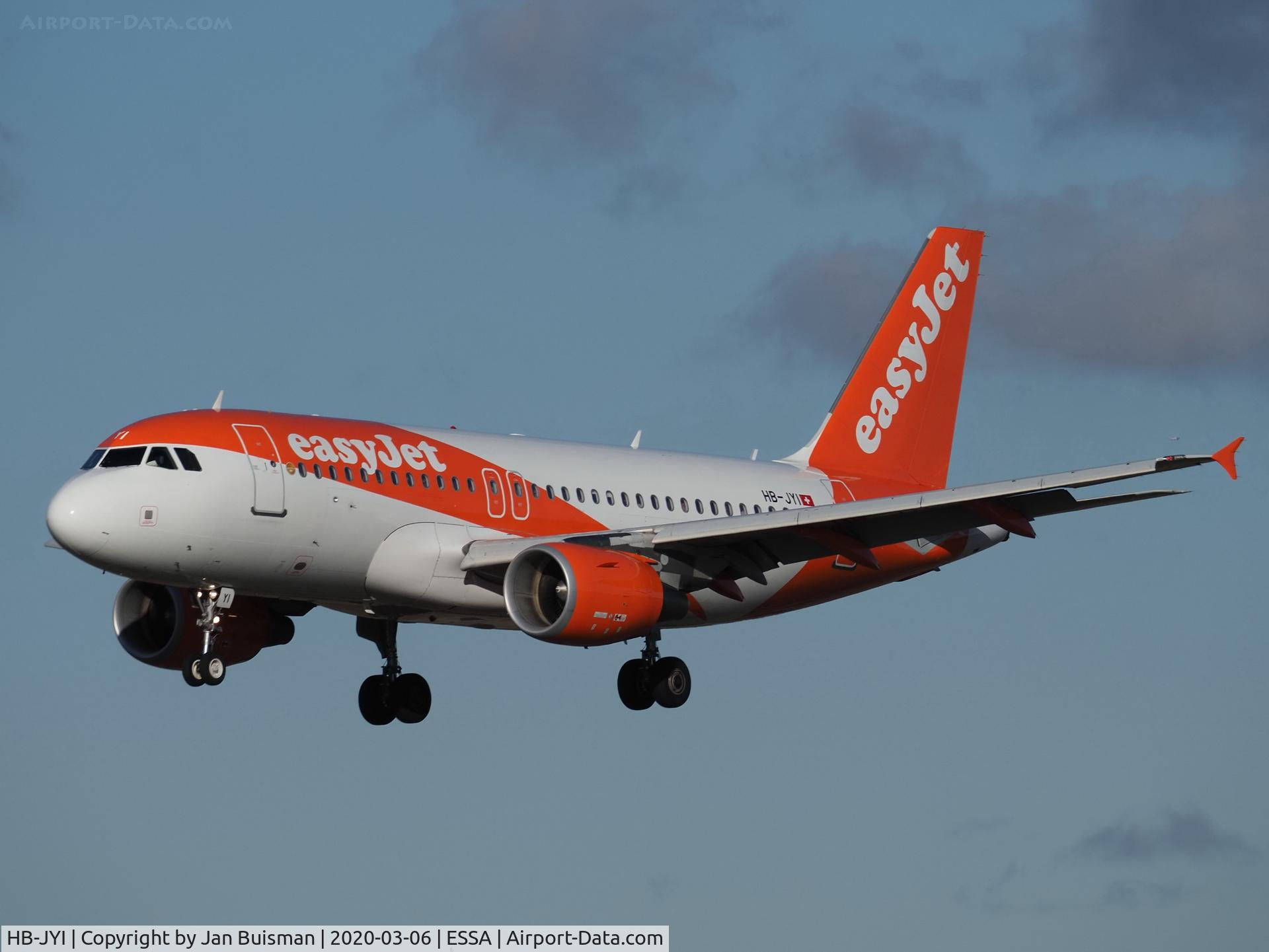 HB-JYI, 2011 Airbus A319-111 C/N 4744, easyJet Switserland