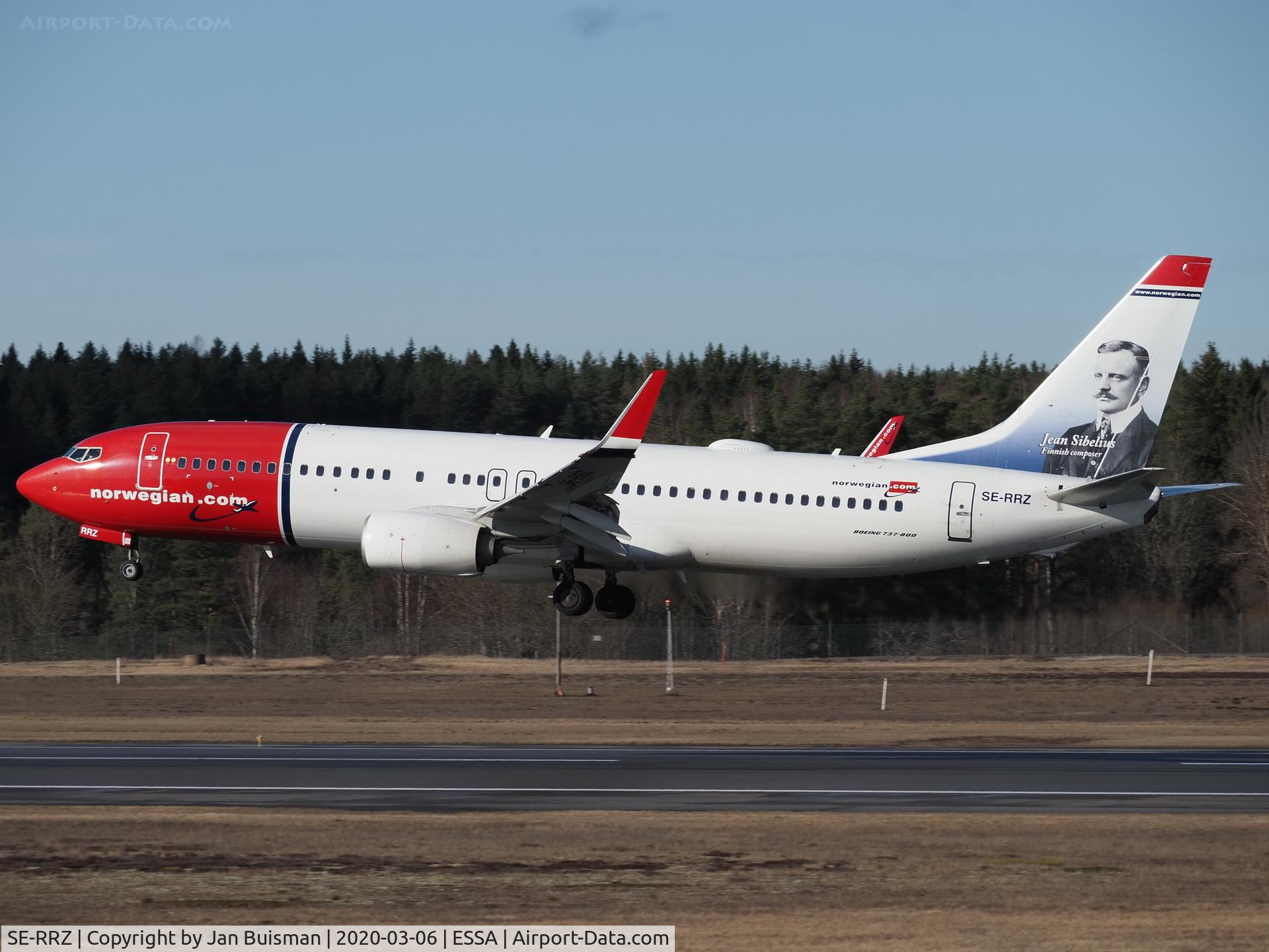 SE-RRZ, 2017 Boeing 737-8JP C/N 42083, Norwegian Air Sweden