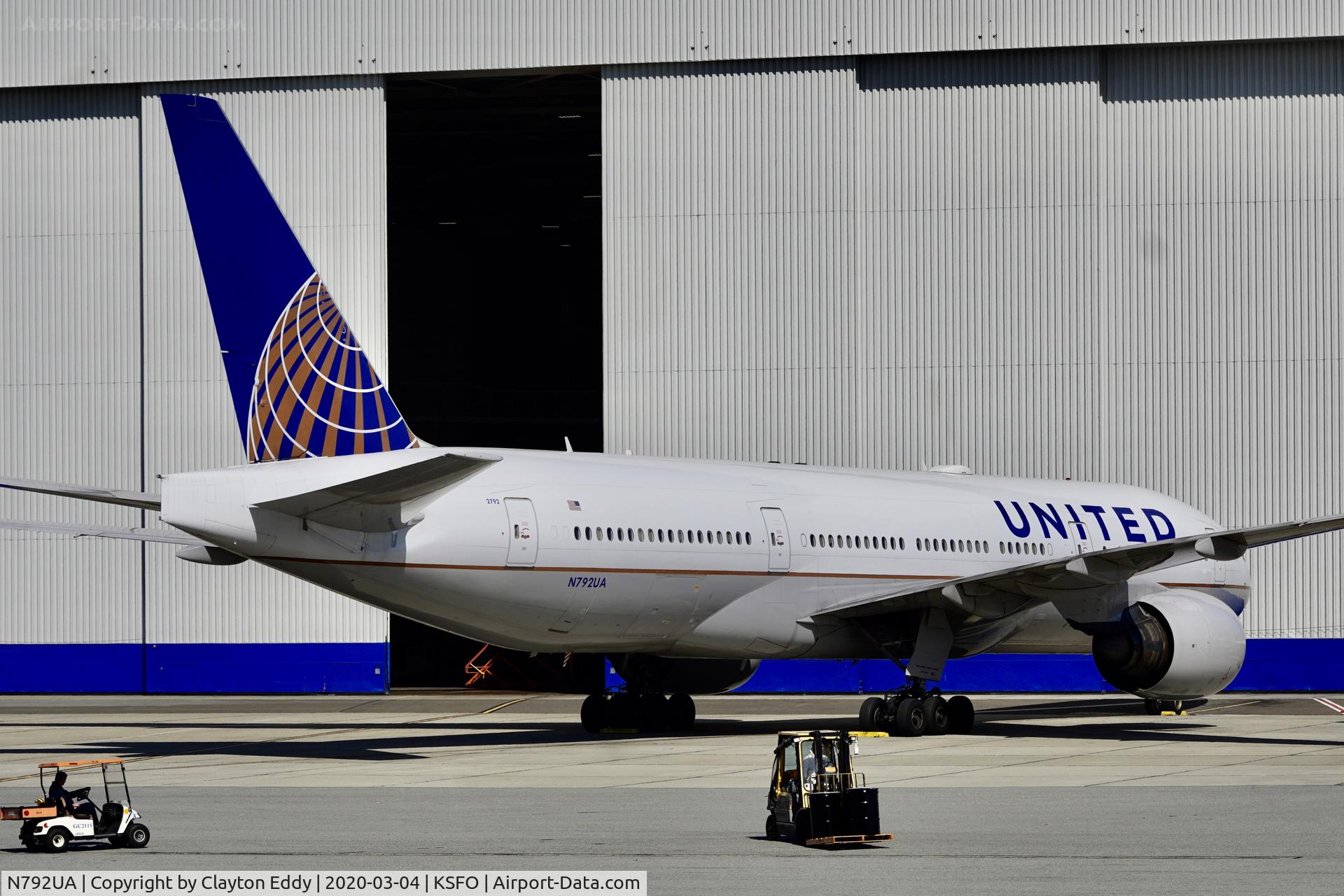 N792UA, 1997 Boeing 777-222 C/N 26934, SFO 2020.