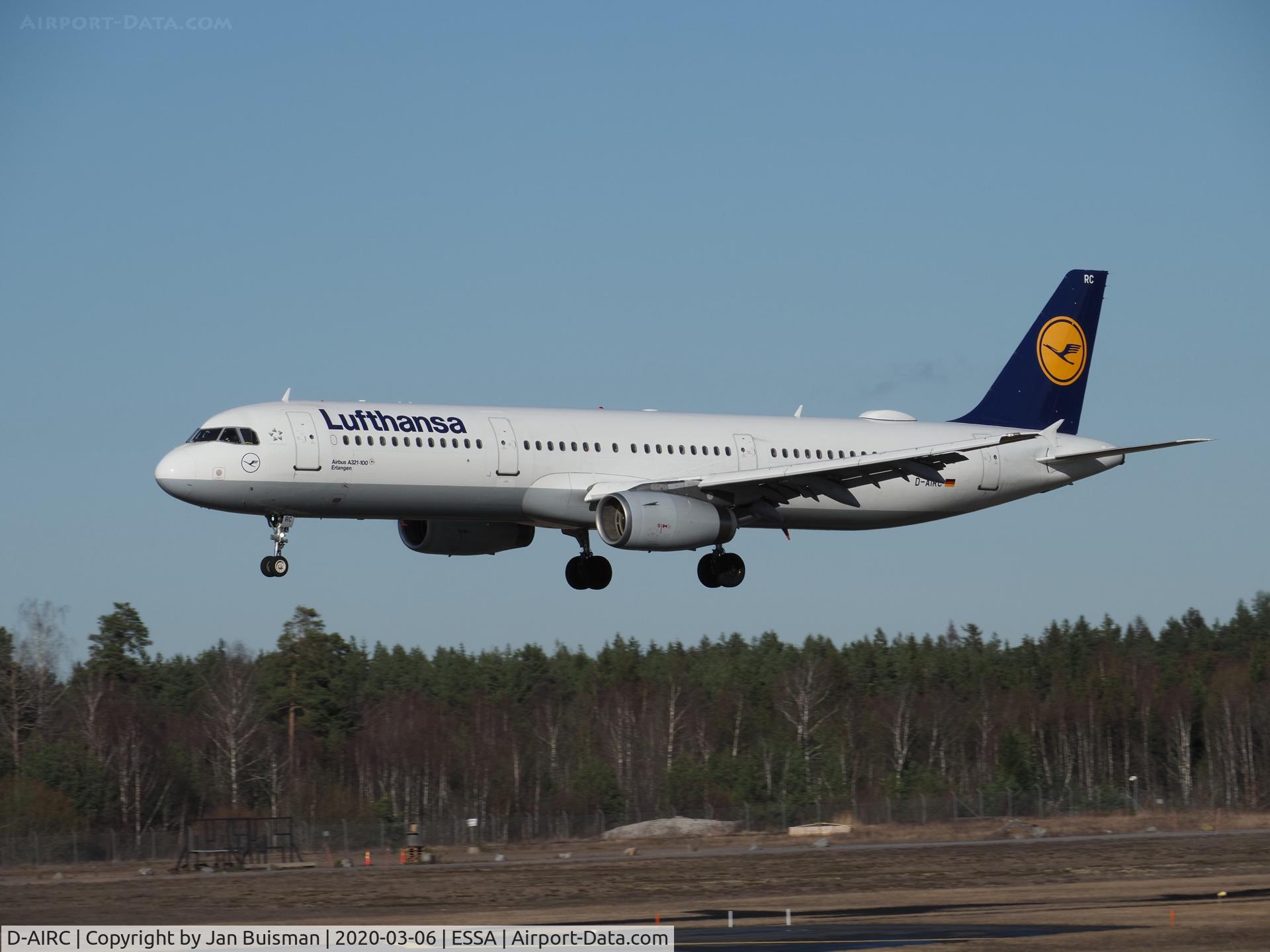 D-AIRC, 1994 Airbus A321-131 C/N 0473, Lufthansa