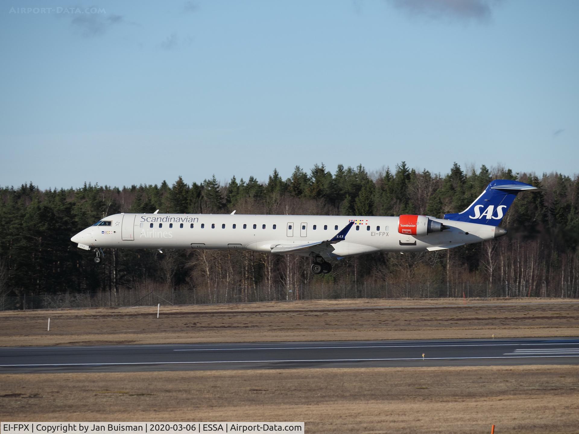 EI-FPX, 2017 Bombardier CRJ-900LR (CL-600-2D24) C/N 15444, SAS