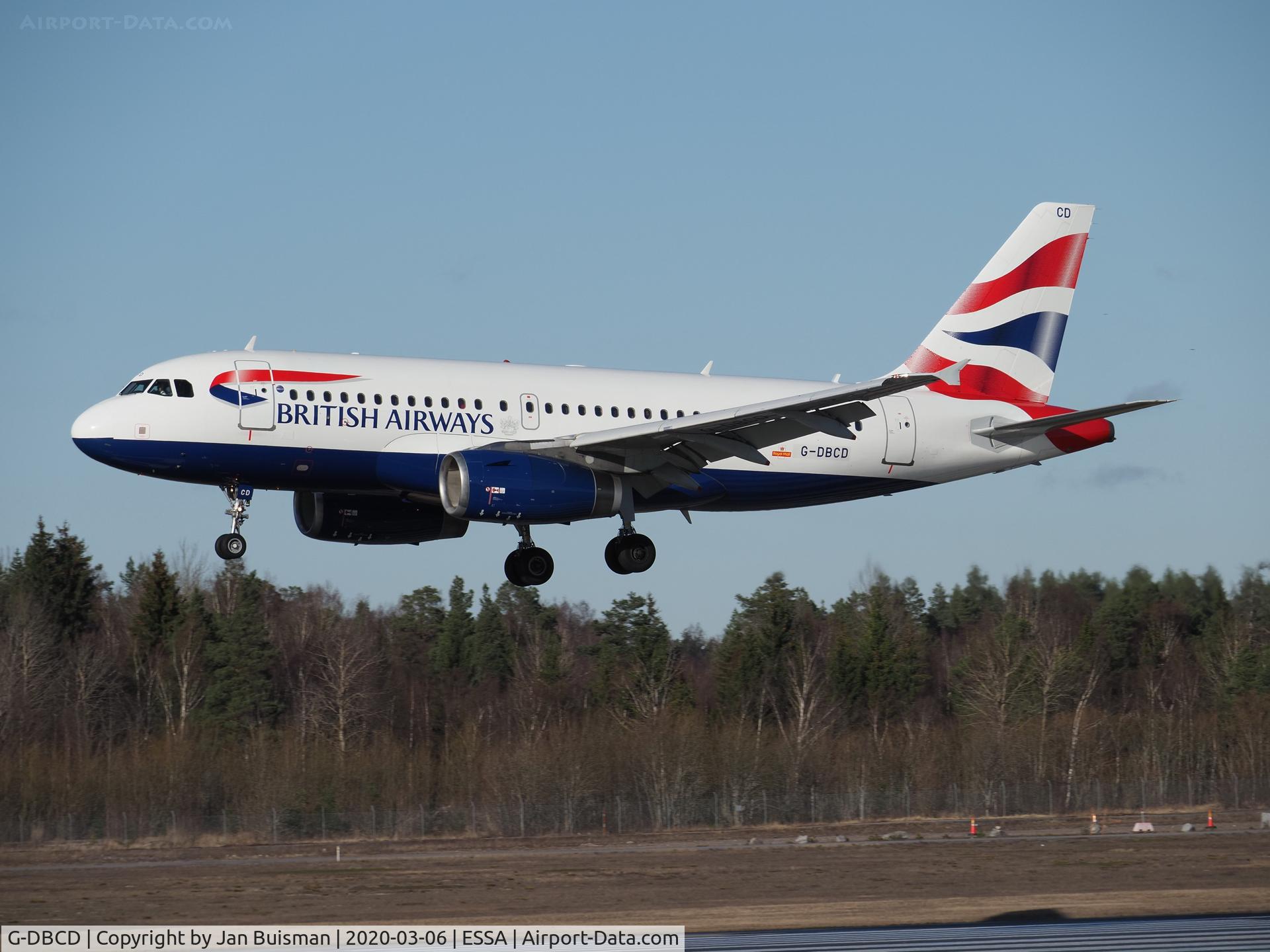 G-DBCD, 2005 Airbus A319-131 C/N 2389, British Airways