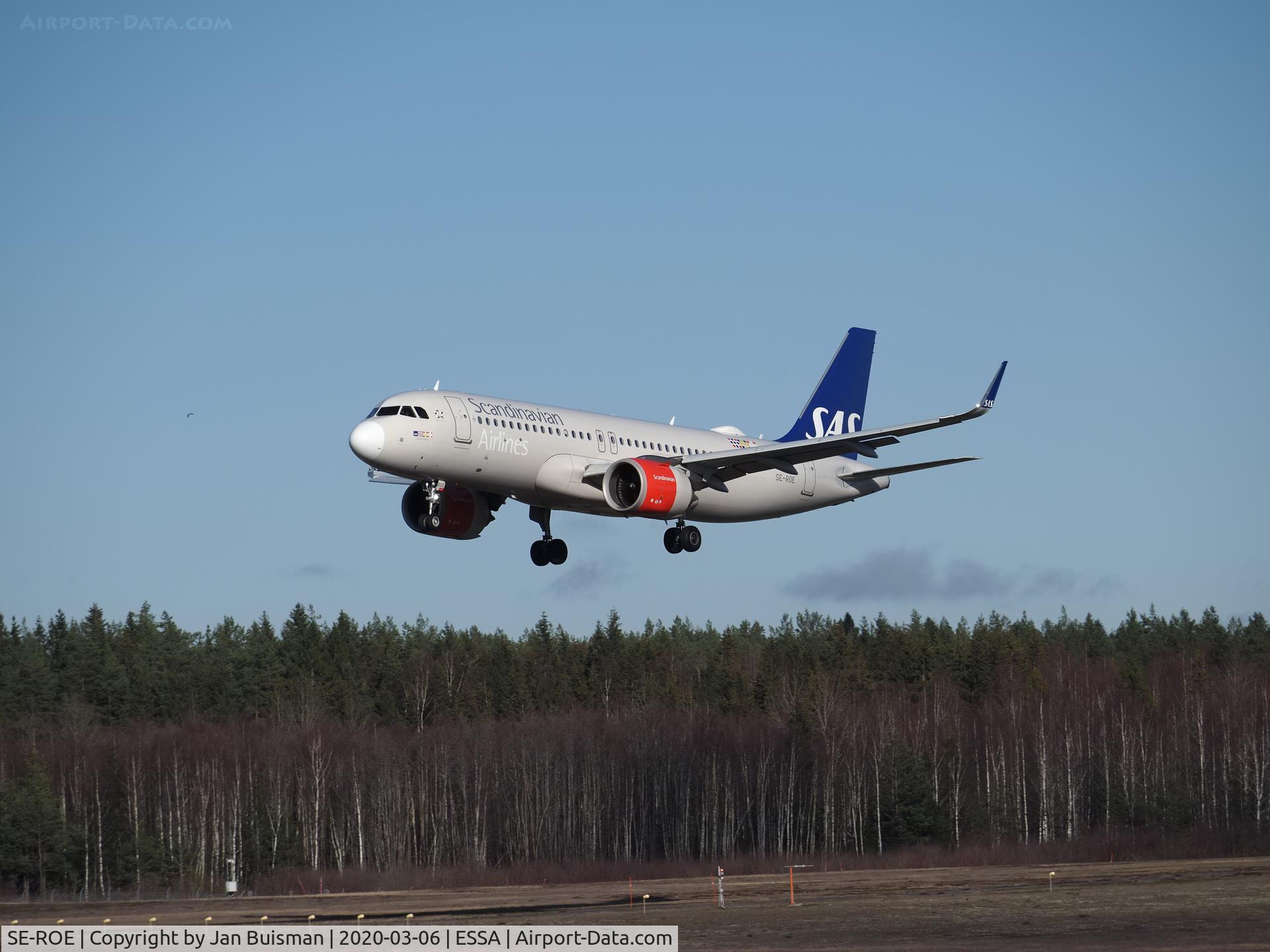 SE-ROE, 2017 Airbus A320-251N C/N 7791, SAS