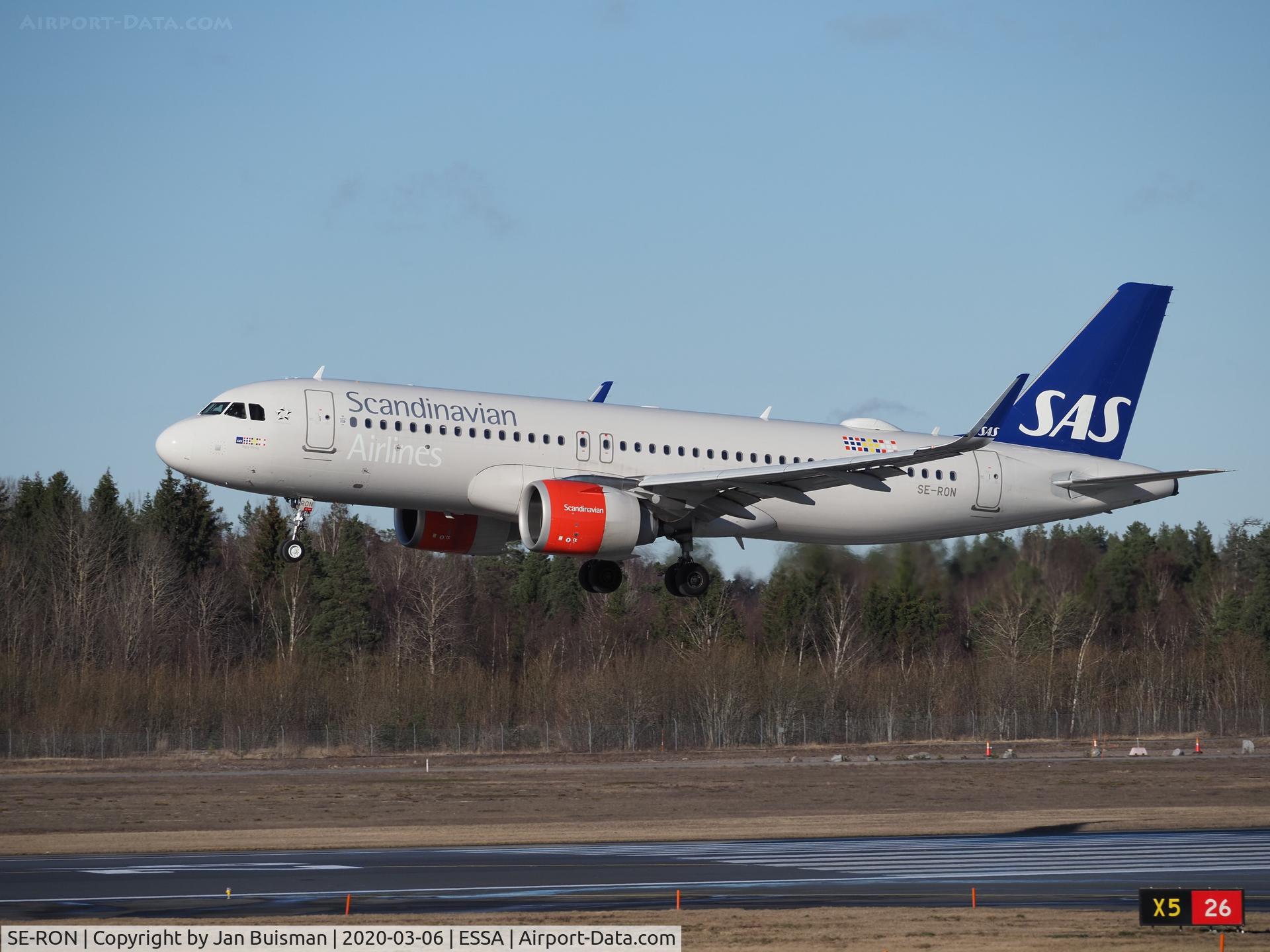 SE-RON, 2018 Airbus A320-251N C/N 8404, SAS