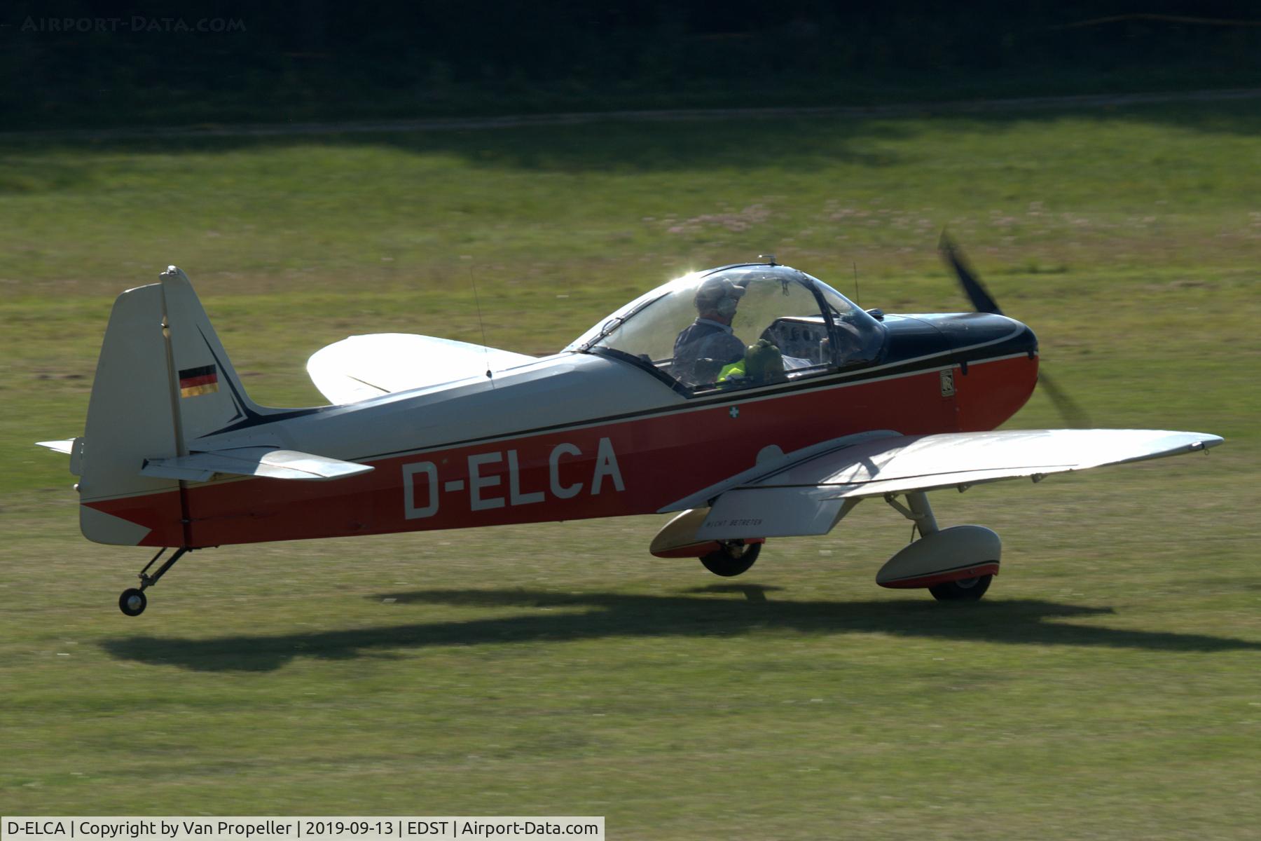 D-ELCA, 1967 Binder CP-301S Smaragd C/N AB.434, CP-301S Smaragd landing at Hahnweide airfield, Germany. OTT 2019