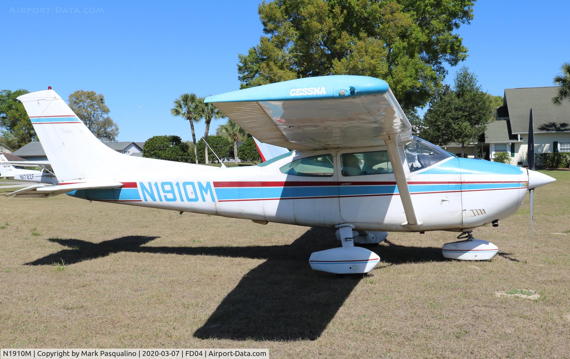 N1910M, 1975 Cessna 182P Skylane C/N 18264475, Cessna 182P
