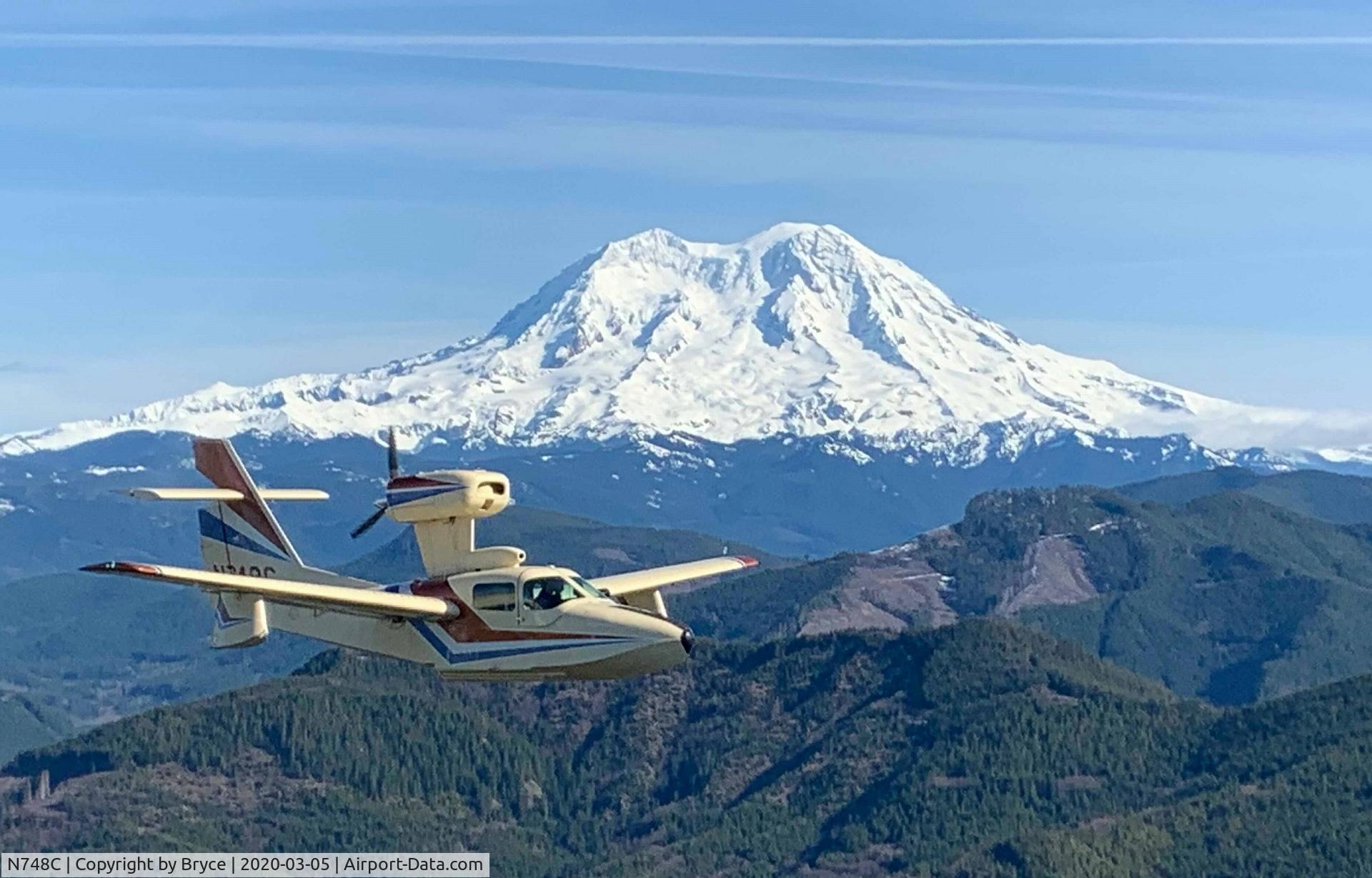 N748C, 1985 Aerofab Inc LAKE LA-250 C/N 25, Mt. Rainier