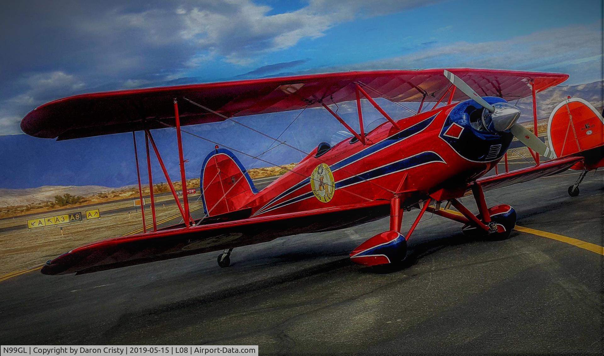 N99GL, 1981 Great Lakes 2T-1A-2 Sport Trainer C/N 1005, Great Lakes Biplane

Also known as Mia Noi

Home airport is Montgomery Field in San Diego KMYF