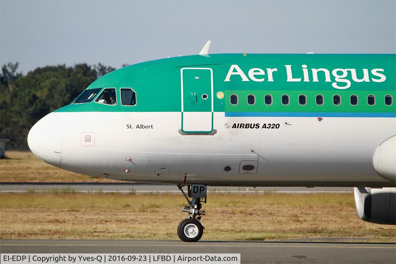 EI-EDP, 2009 Airbus A320-216 C/N 3781, Airbus A320-216, Holding point rwy 05, Bordeaux Mérignac airport (LFBD-BOD)