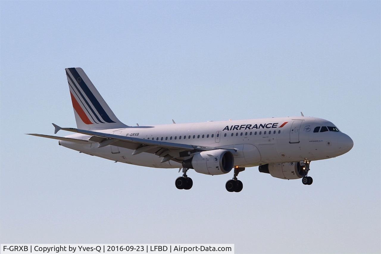 F-GRXB, 2001 Airbus A319-111 C/N 1645, Airbus A319-111, On final rwy 05, Bordeaux Mérignac airport (LFBD-BOD)