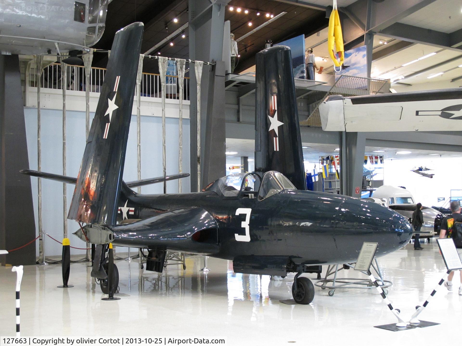 127663, McDonnell F2H-4/F-2D Banshee C/N 250, Pensacola museum