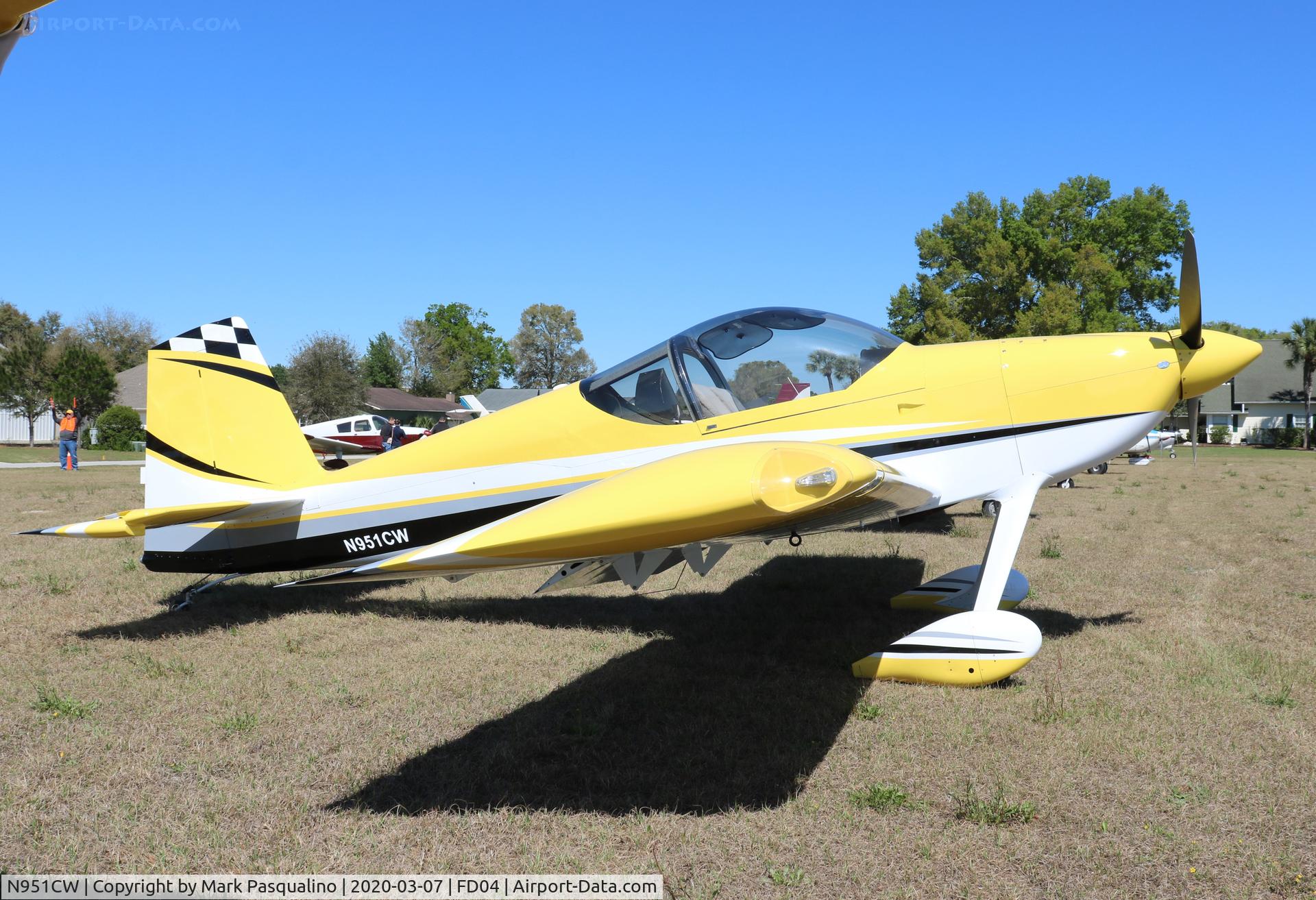 N951CW, 2019 Vans RV-14 C/N 140287, Vans RV-14