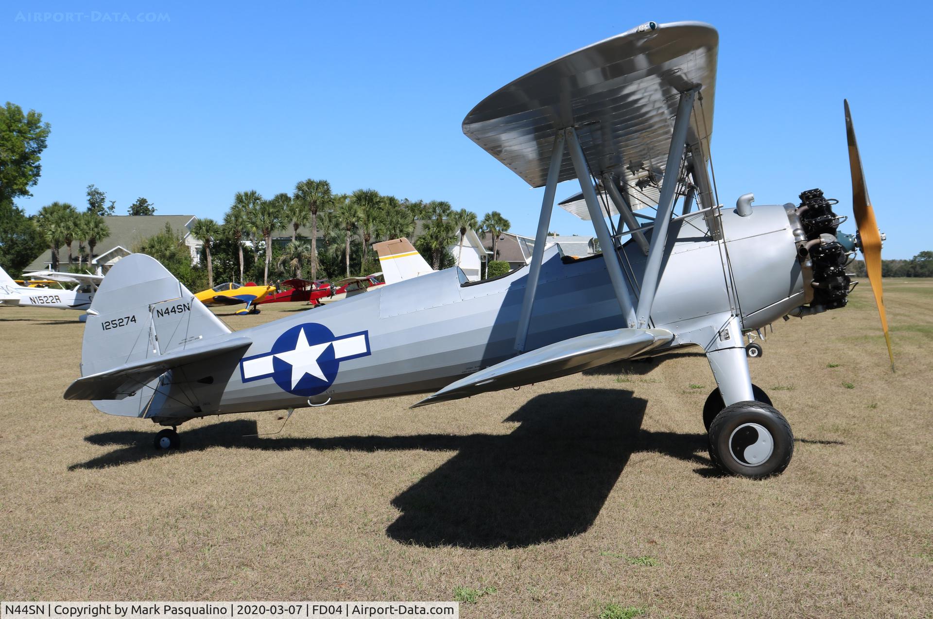 N44SN, 1941 Boeing A75N1(PT17) C/N 75-2763, Stearman