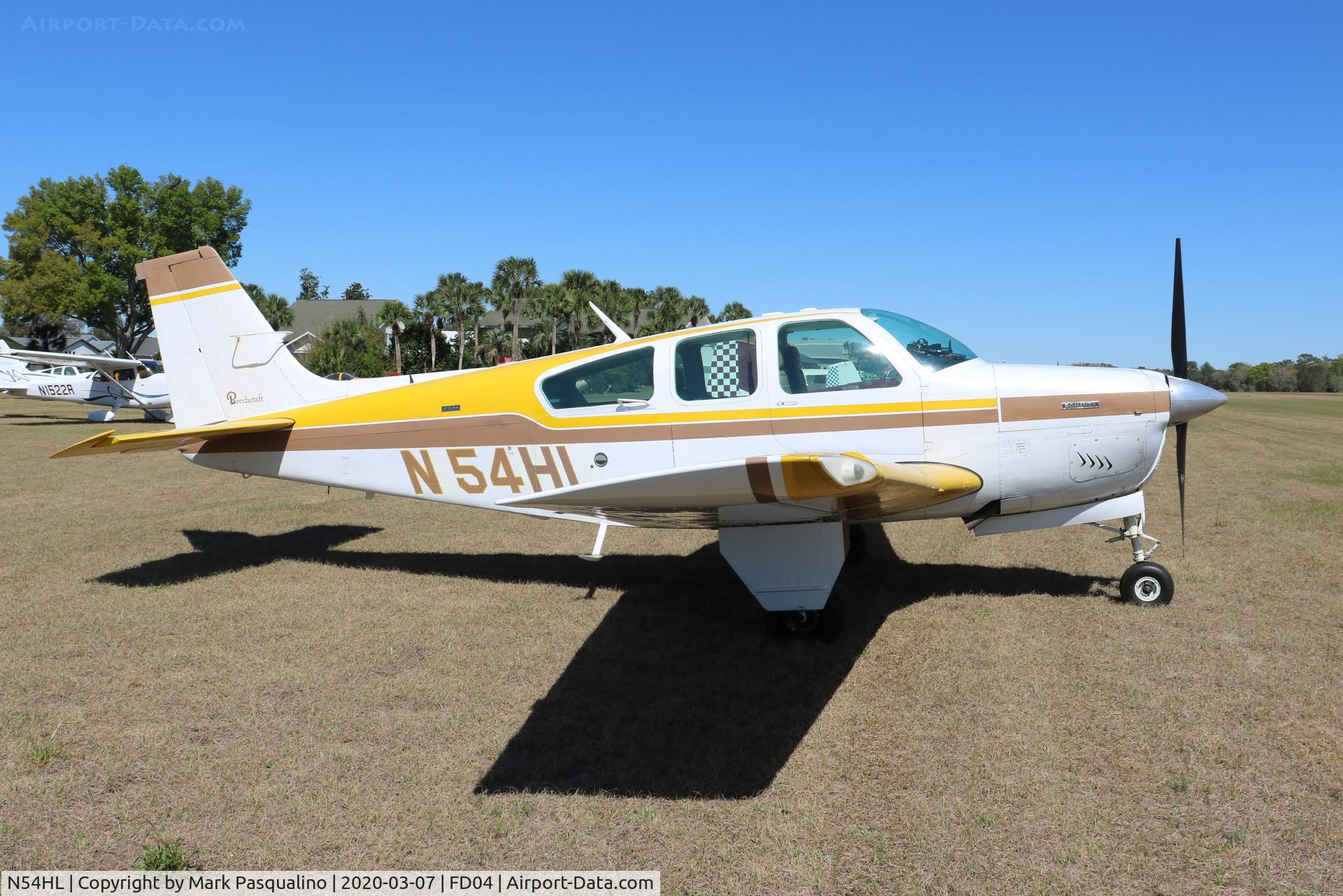 N54HL, 1972 Beech F33A Bonanza C/N CE-376, Beech F33A