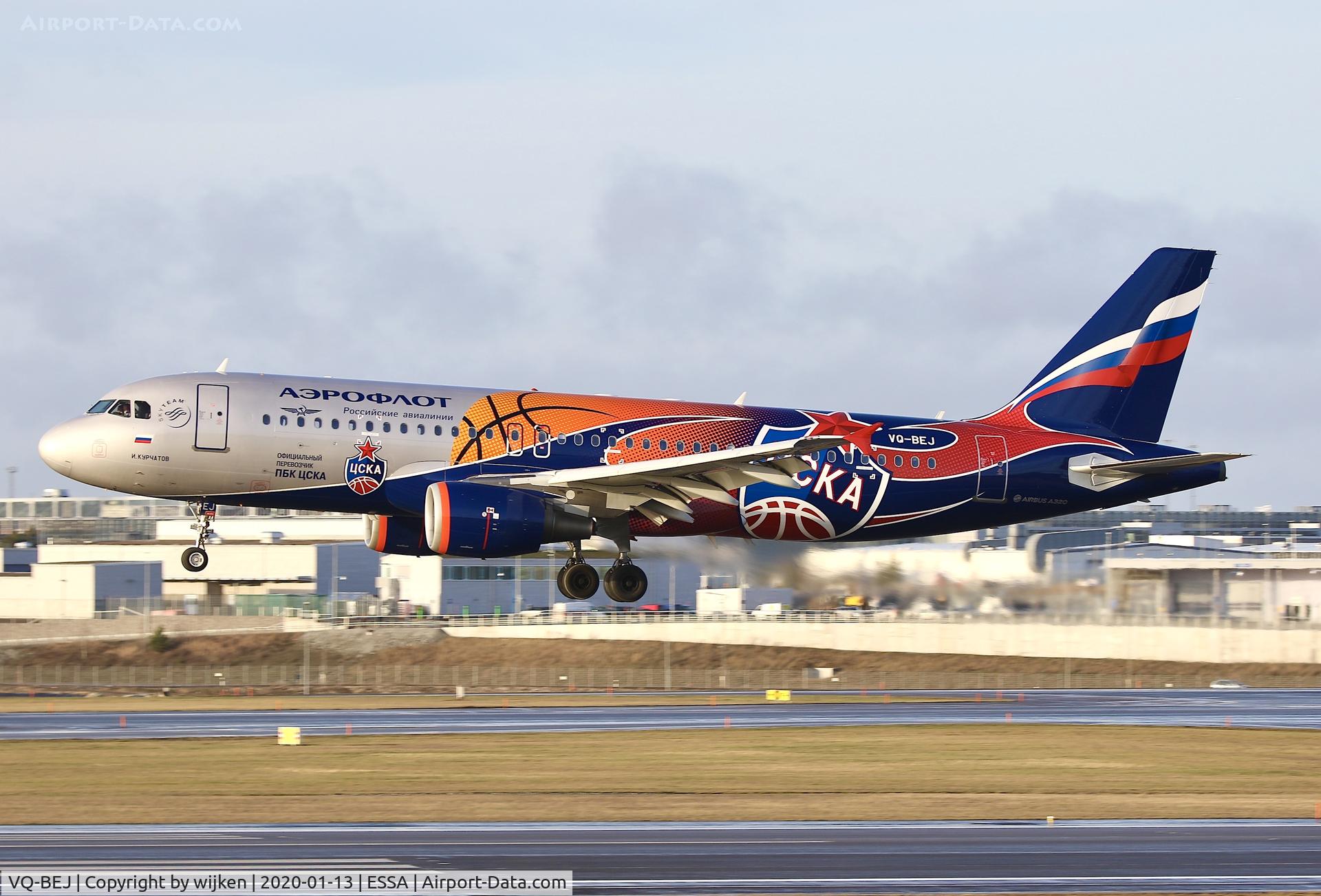 VQ-BEJ, 2010 Airbus A320-214 C/N 4160, RWY 19L