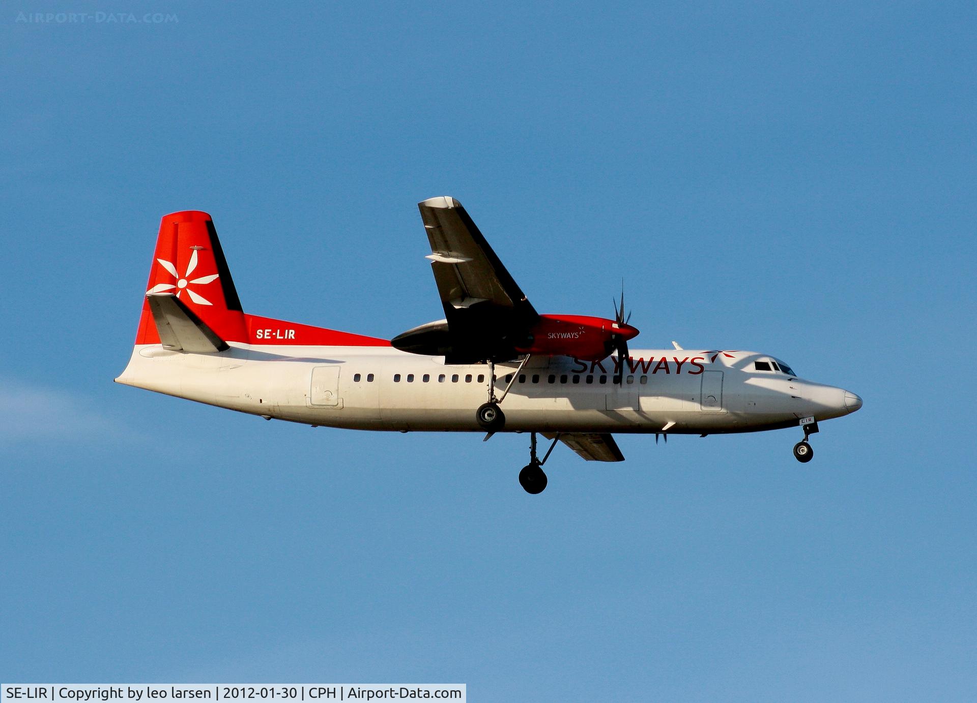 SE-LIR, 1989 Fokker 50 C/N 20151, Copenhagen 30.1.2012