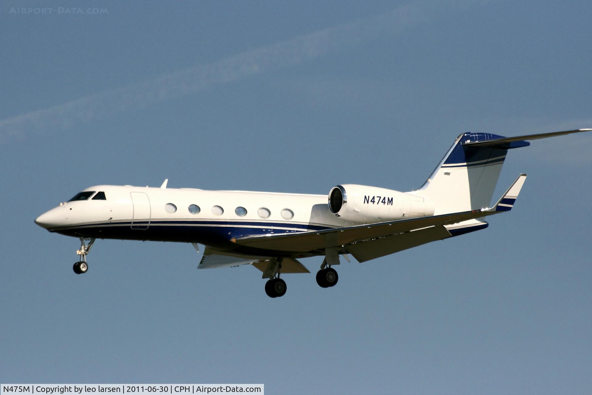 N475M, 2006 Gulfstream Aerospace GIV-X (G450) C/N 4067, Copenhagen 30.6.2011