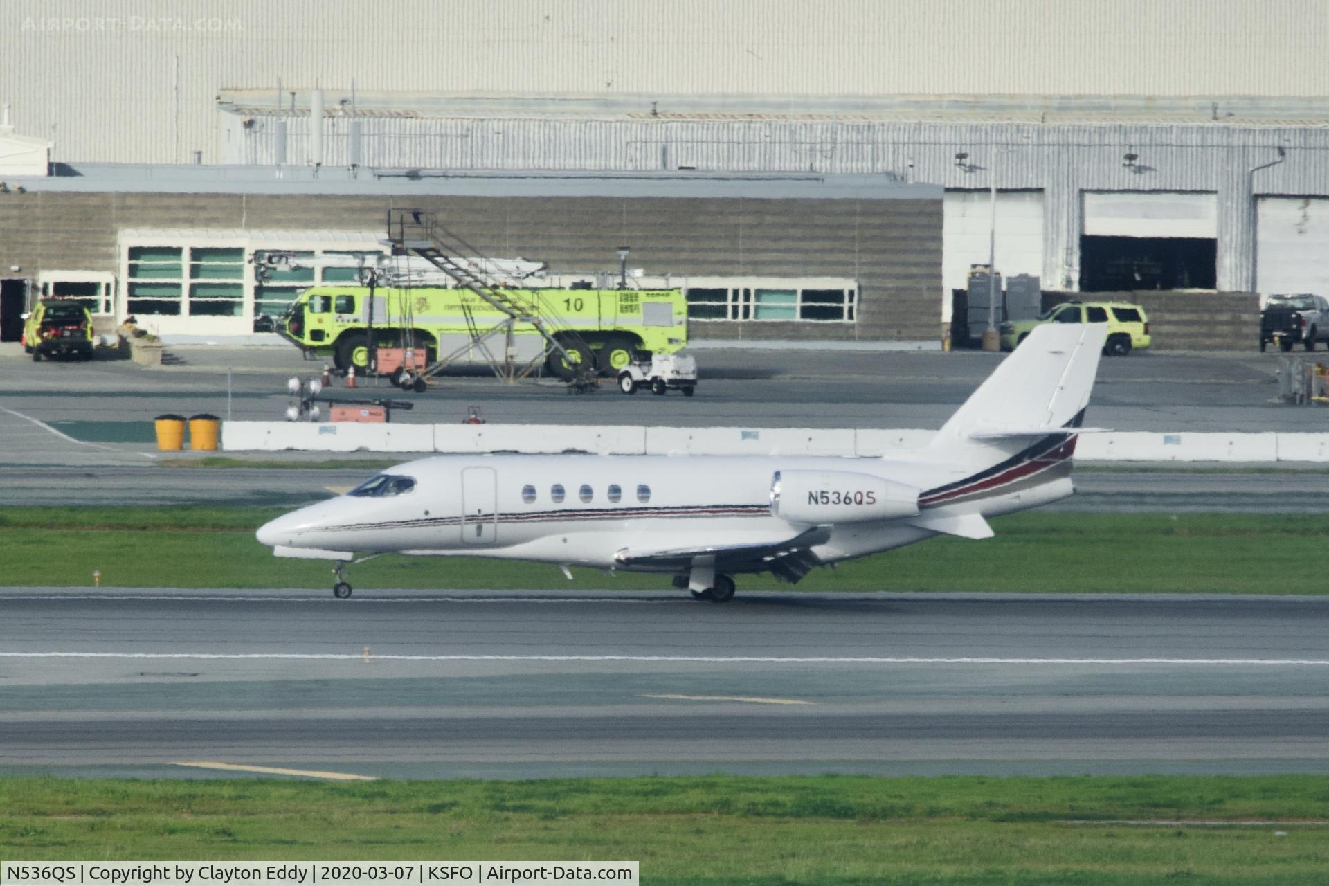 N536QS, 2017 Cessna 680A Citation Latitude C/N 680A-0079, Sky Terrace SFO 2020.